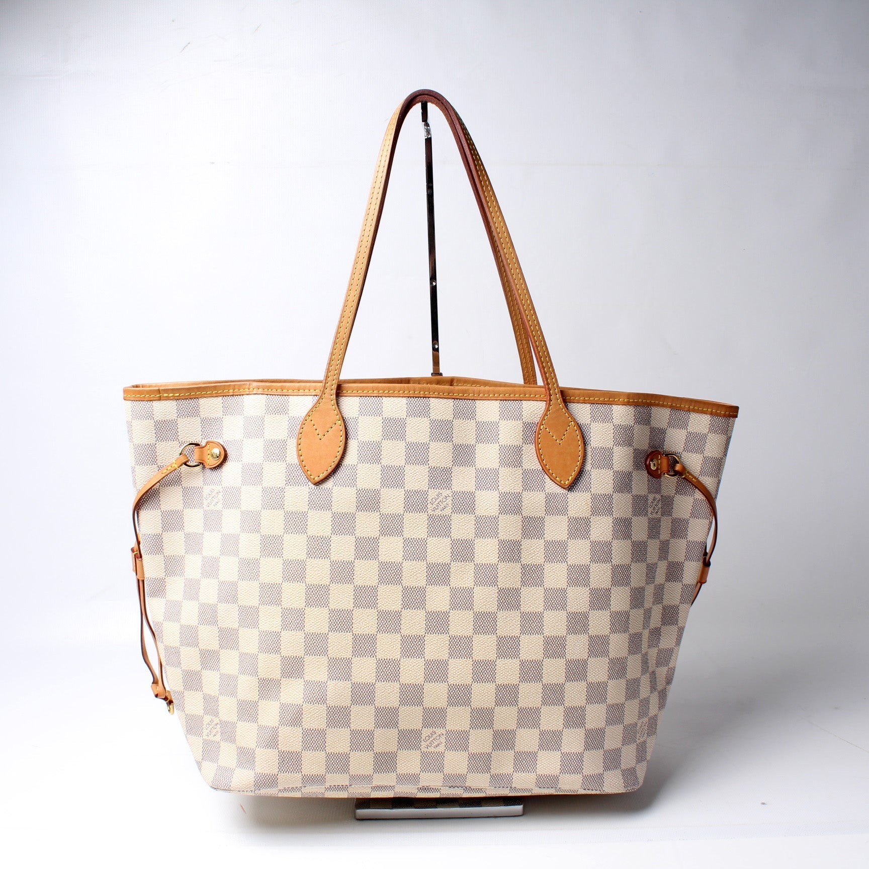 Louis Vuitton Neverfull MM W Azur Damier Wallet Case Azur 5