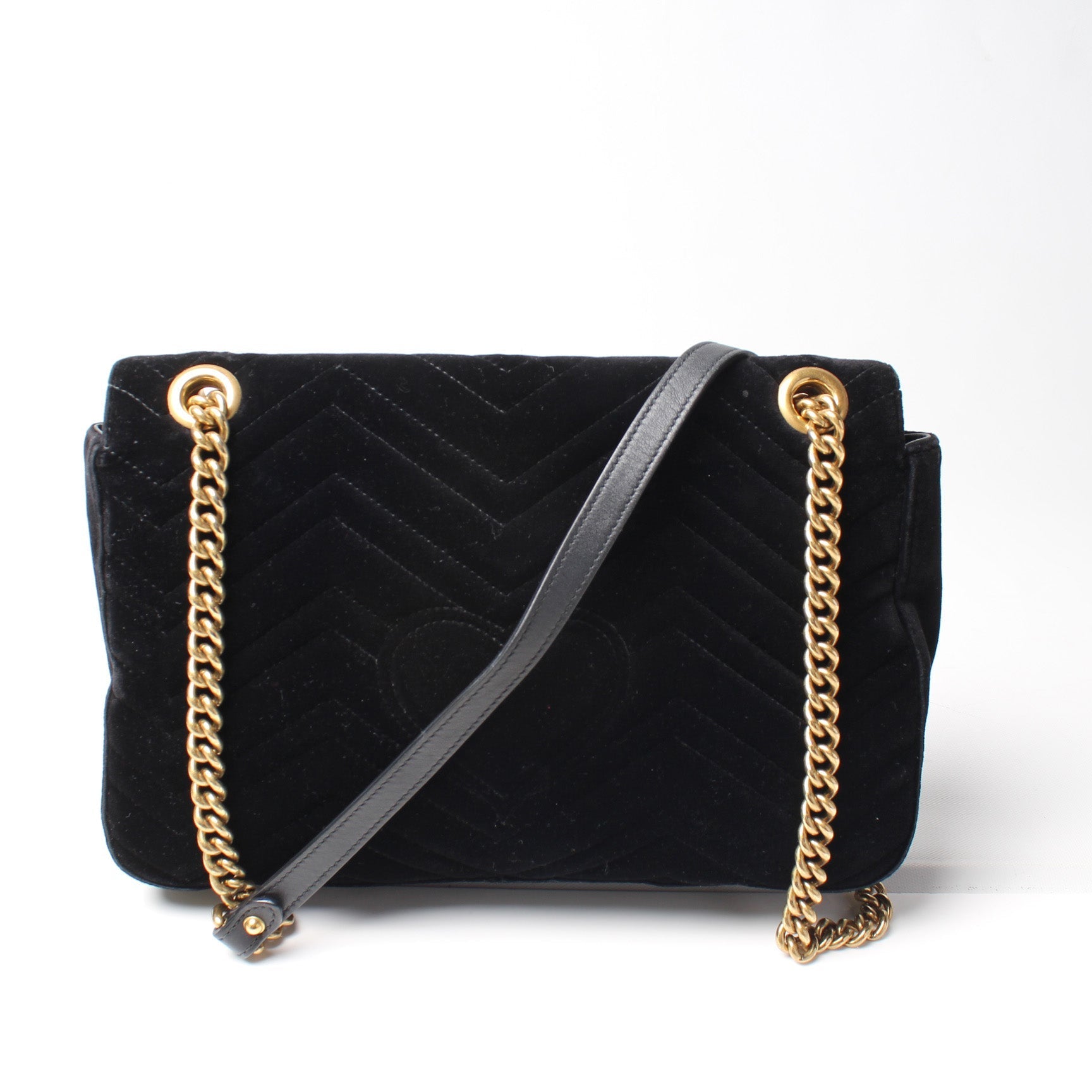 Gucci Marmont Velvet Medium Shoulder Bag
