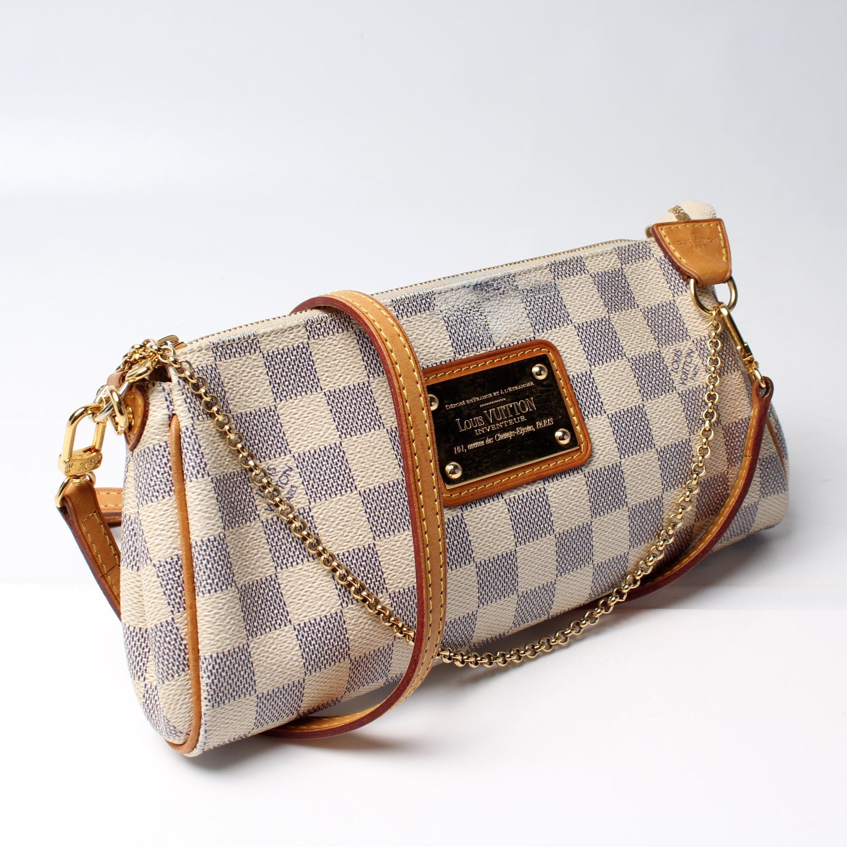 Louis Vuitton Eva Azur Damier Clutch Bag Azur 5