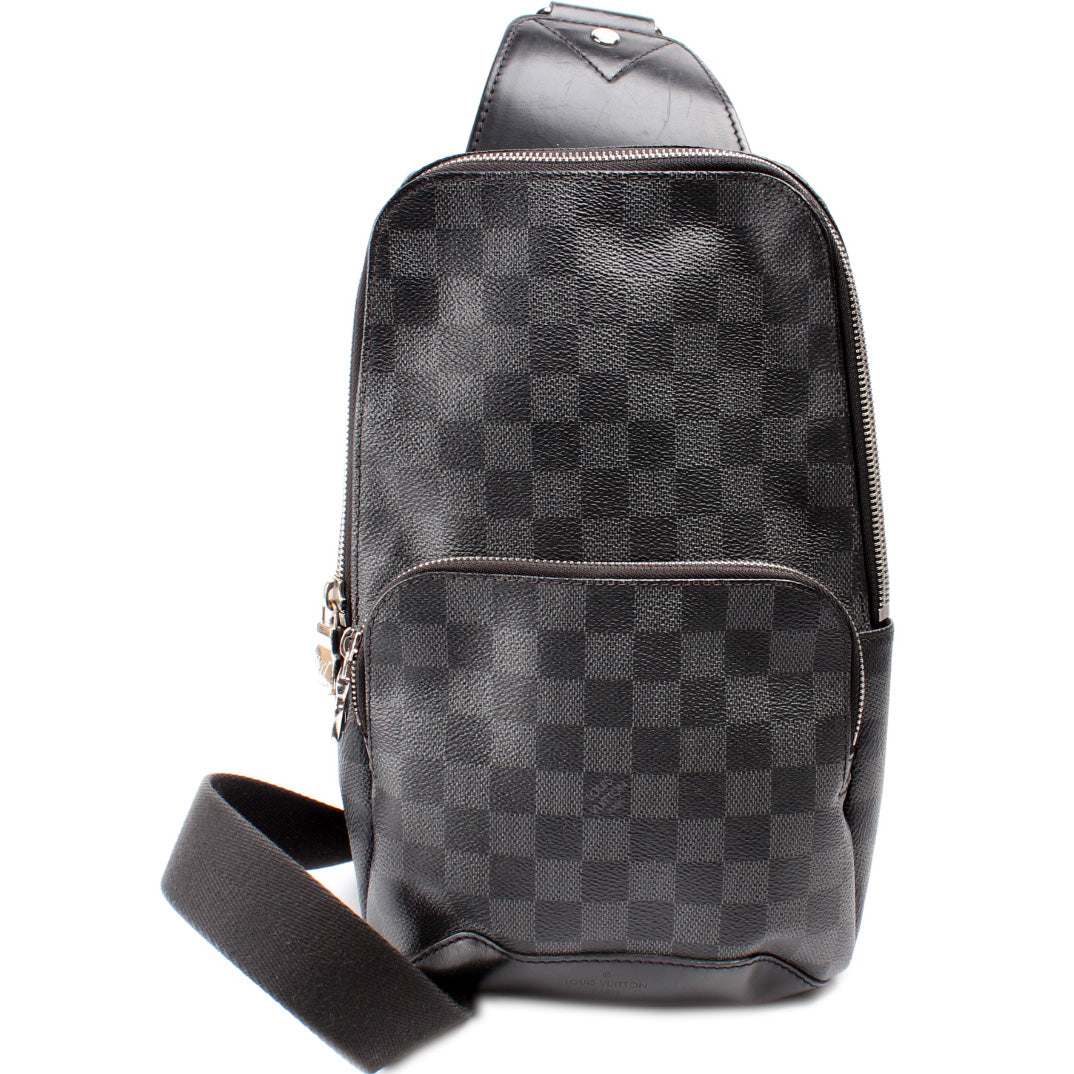 Louis Vuitton Avenue Sling Graphite Damier Crossbody Bag Graphite 4