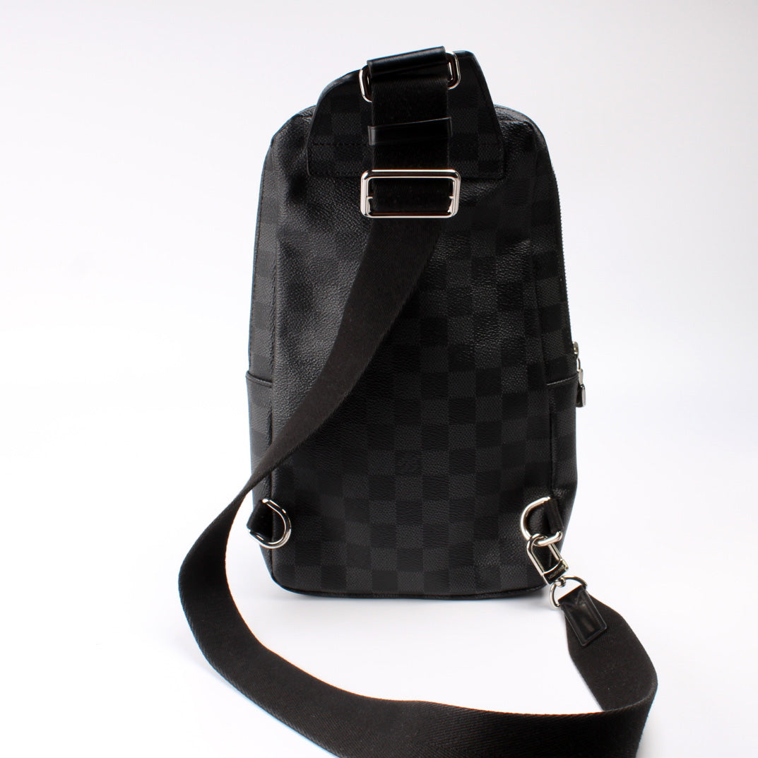 Louis Vuitton Avenue Sling Graphite Damier Crossbody Bag Graphite 4