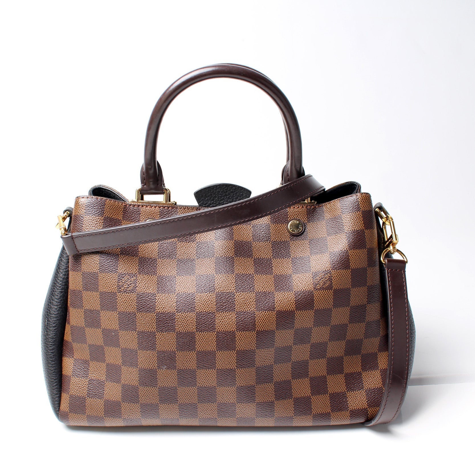 Louis Vuitton Brittany Ebene Damier Handbag