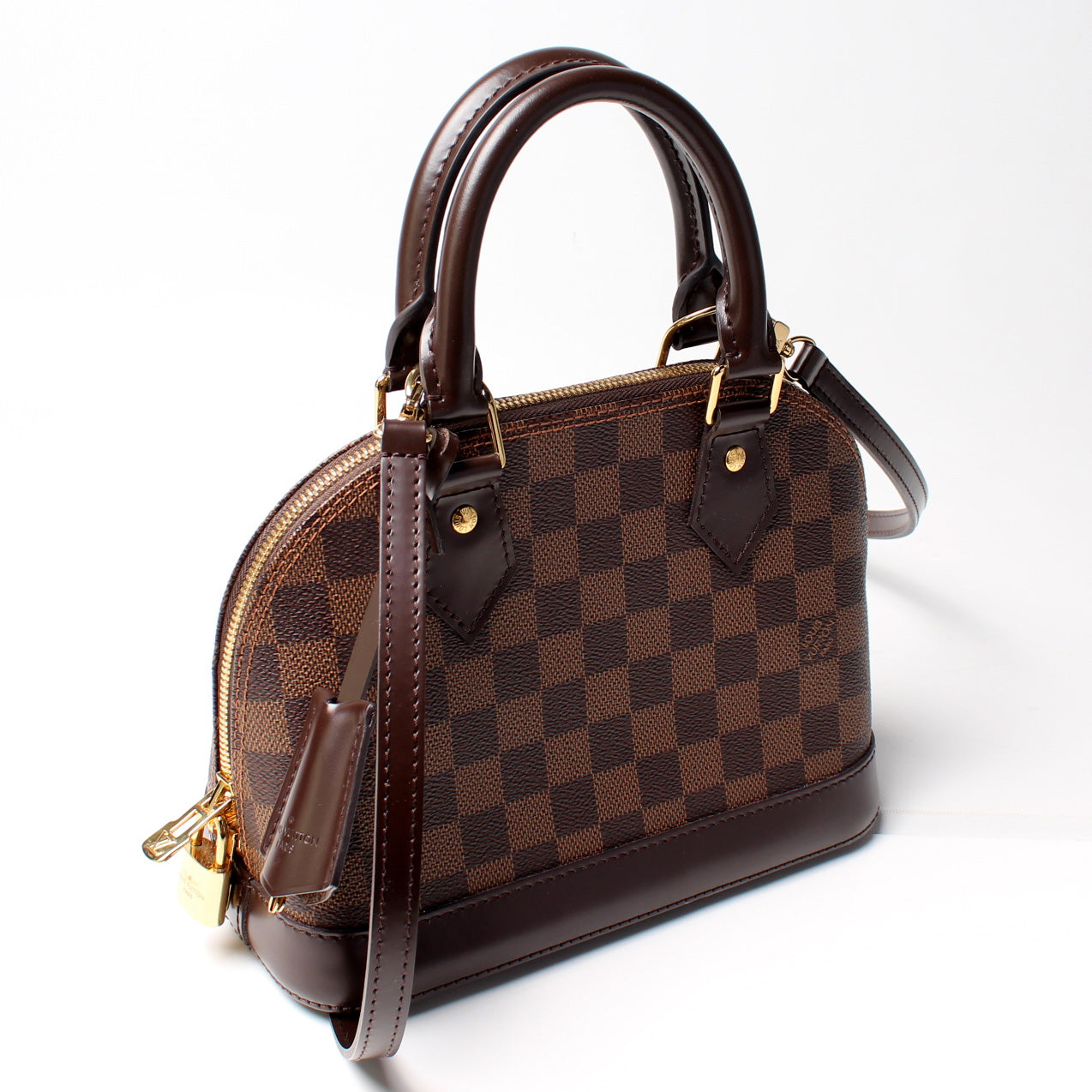 Louis Vuitton Alma BB Ebene Damier Handbag Ebene 3