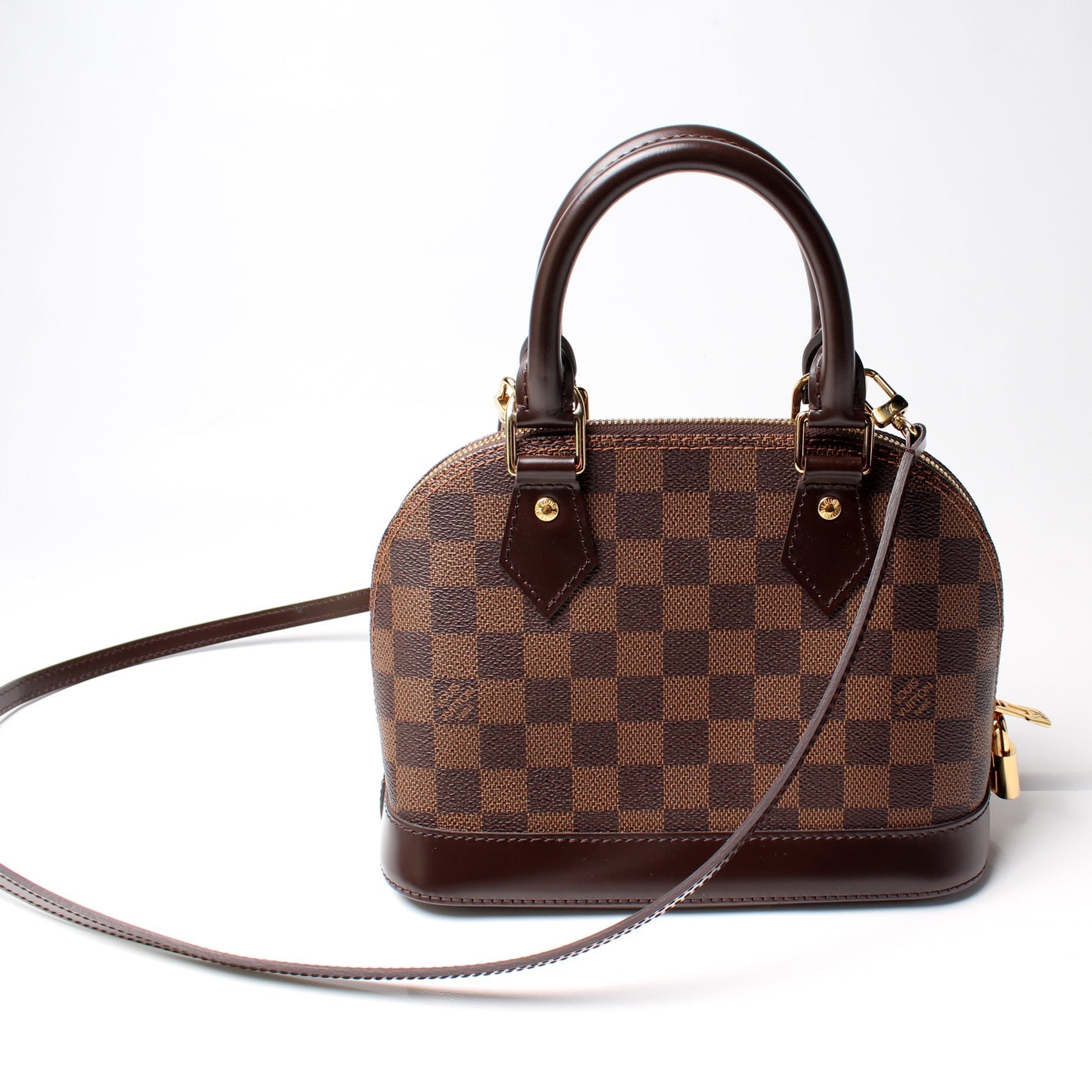 Louis Vuitton Alma BB Ebene Damier Handbag Ebene 3