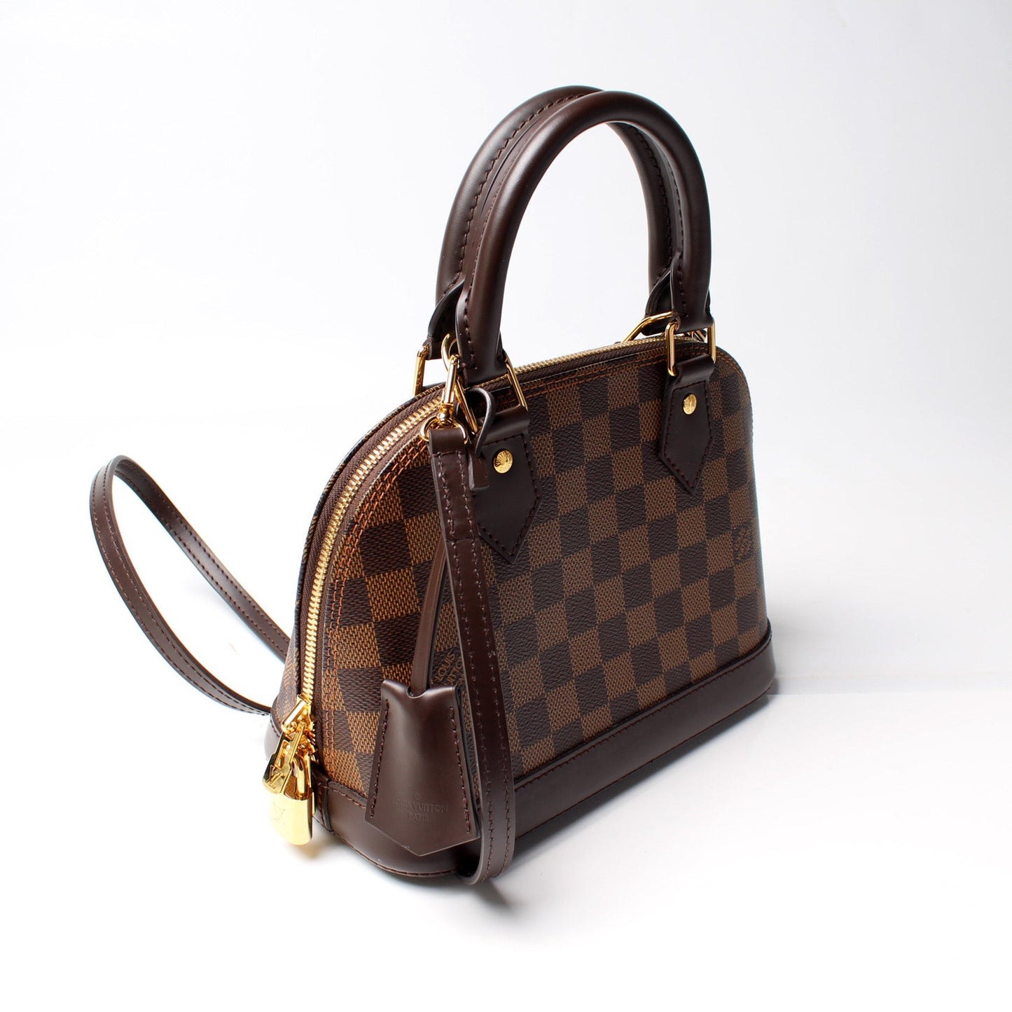Louis Vuitton Alma BB Ebene Damier Handbag Ebene 2