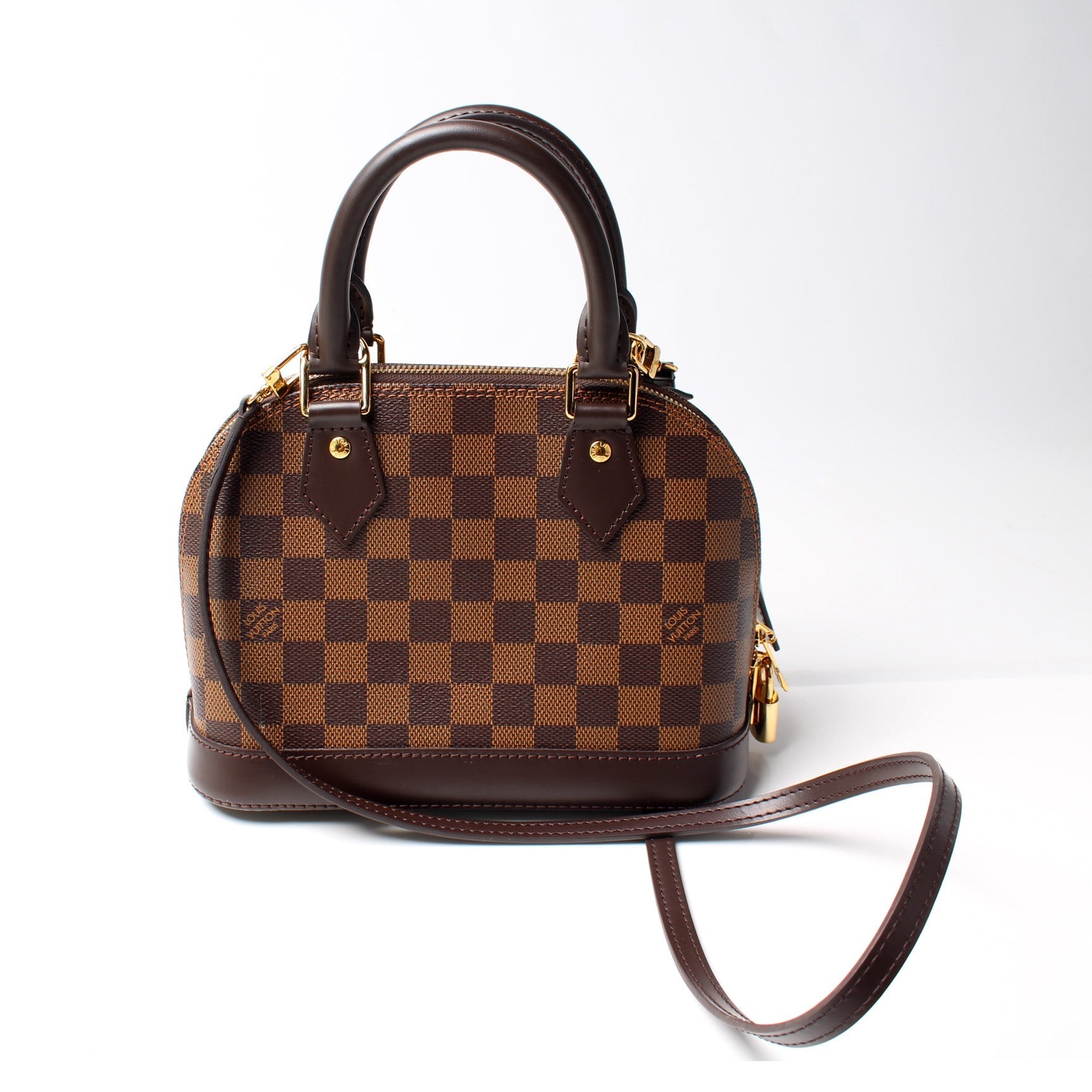 Louis Vuitton Alma BB Ebene Damier Handbag Ebene 2
