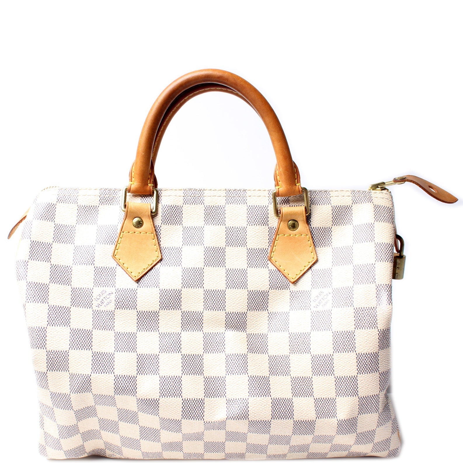 Louis Vuitton Speedy 30 Azur Damier Handbag Azur 34