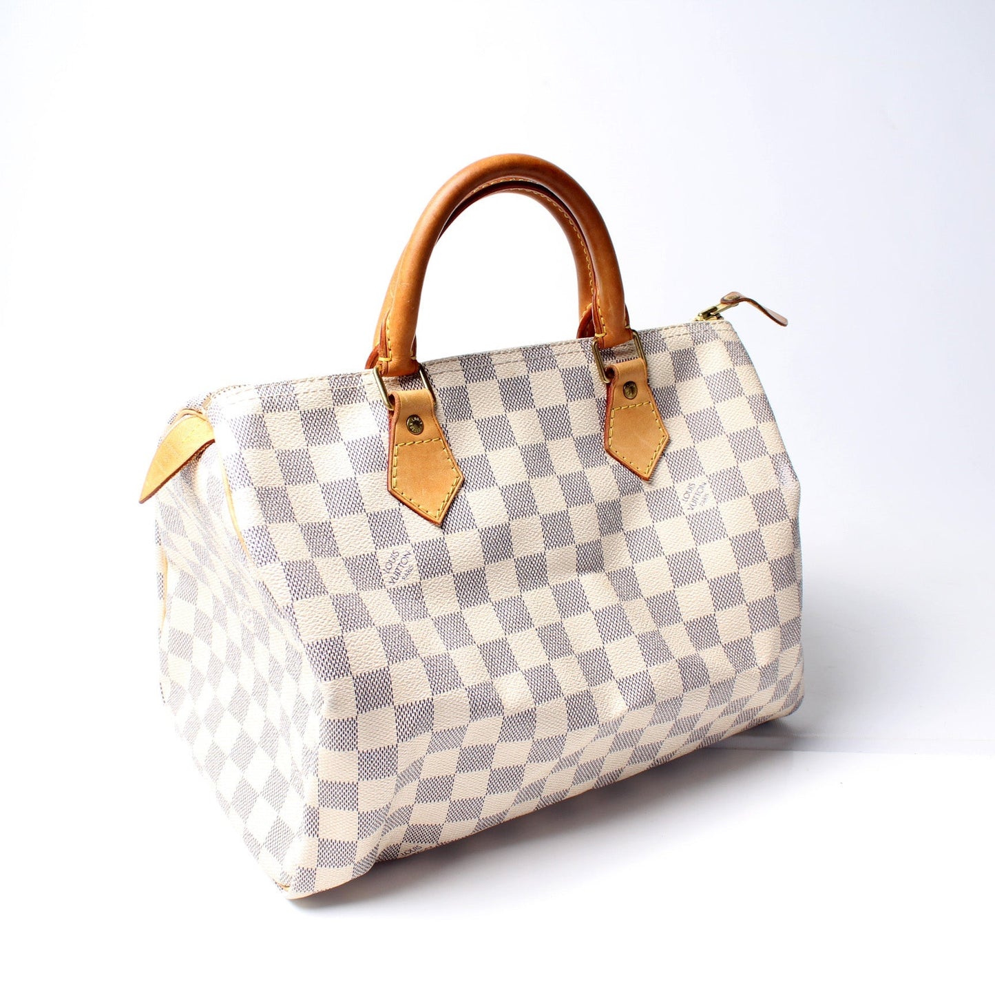 Louis Vuitton Speedy 30 Azur Damier Handbag Azur 34