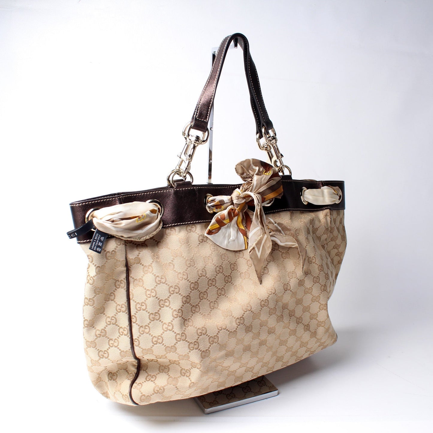 Gucci GG Positano Canvas Tote Bag