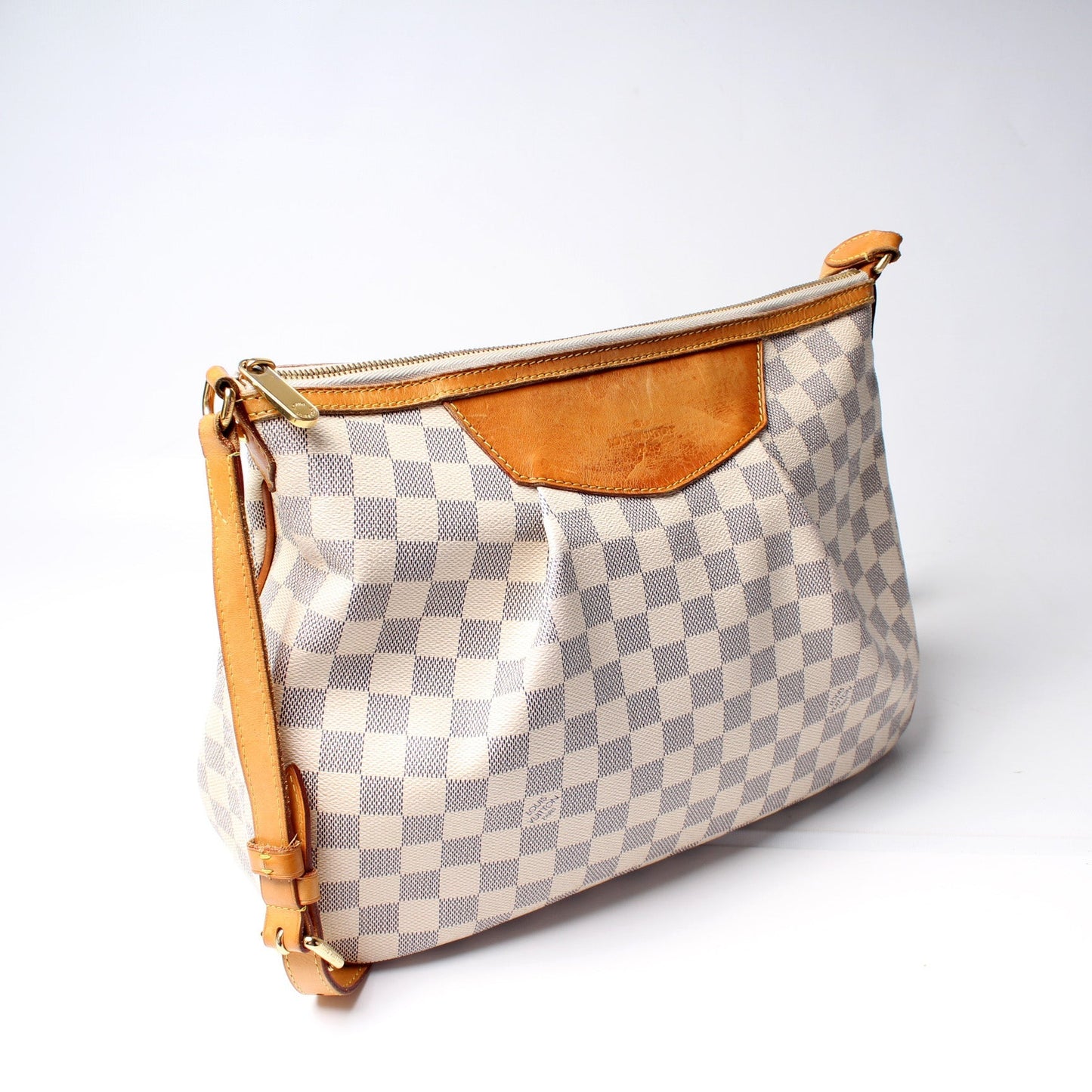 Louis Vuitton Siracusa Azur MM Damier Handbag Azur 10