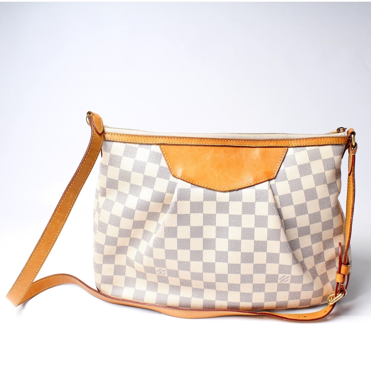 Louis Vuitton Siracusa Azur MM Damier Handbag Azur 10