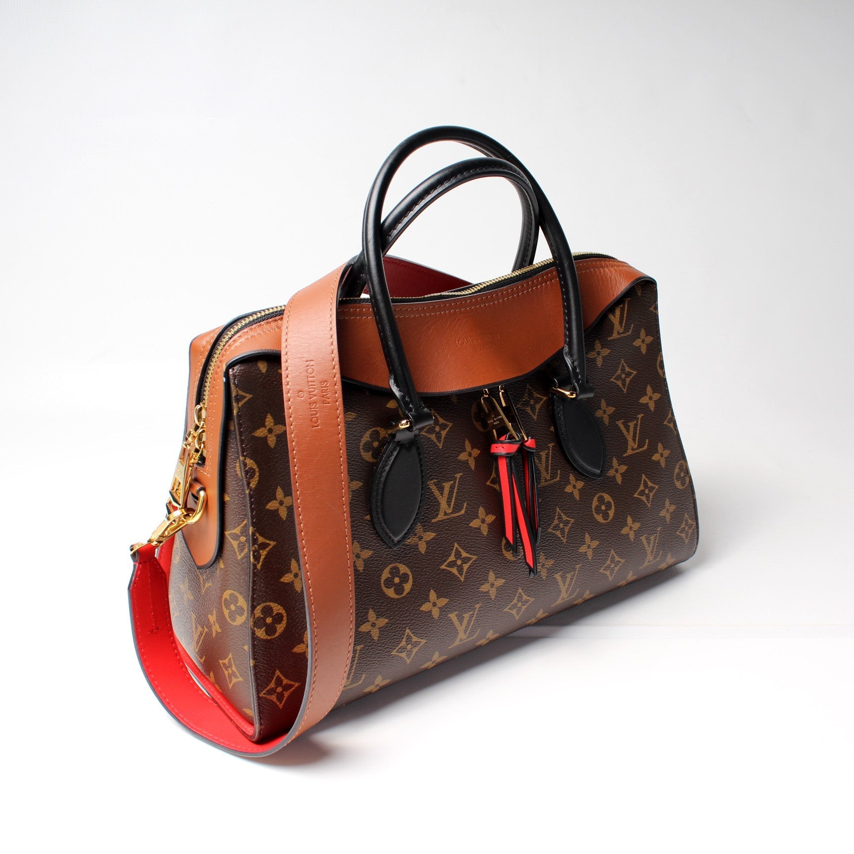 Louis Vuitton Tuileries Satchel Monogram Leather Satchel Bag