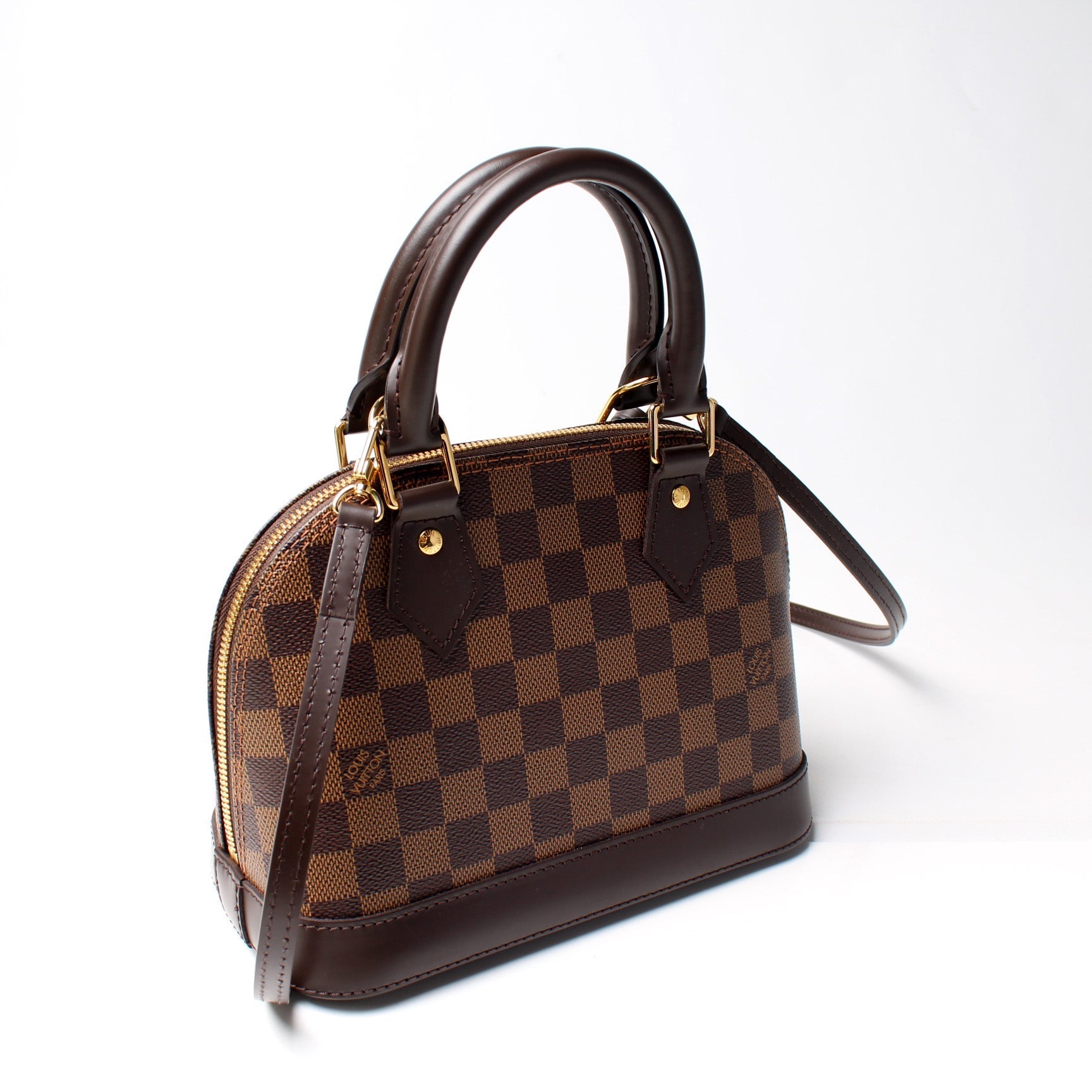 Louis Vuitton Alma BB Ebene Damier Handbag Ebene 4
