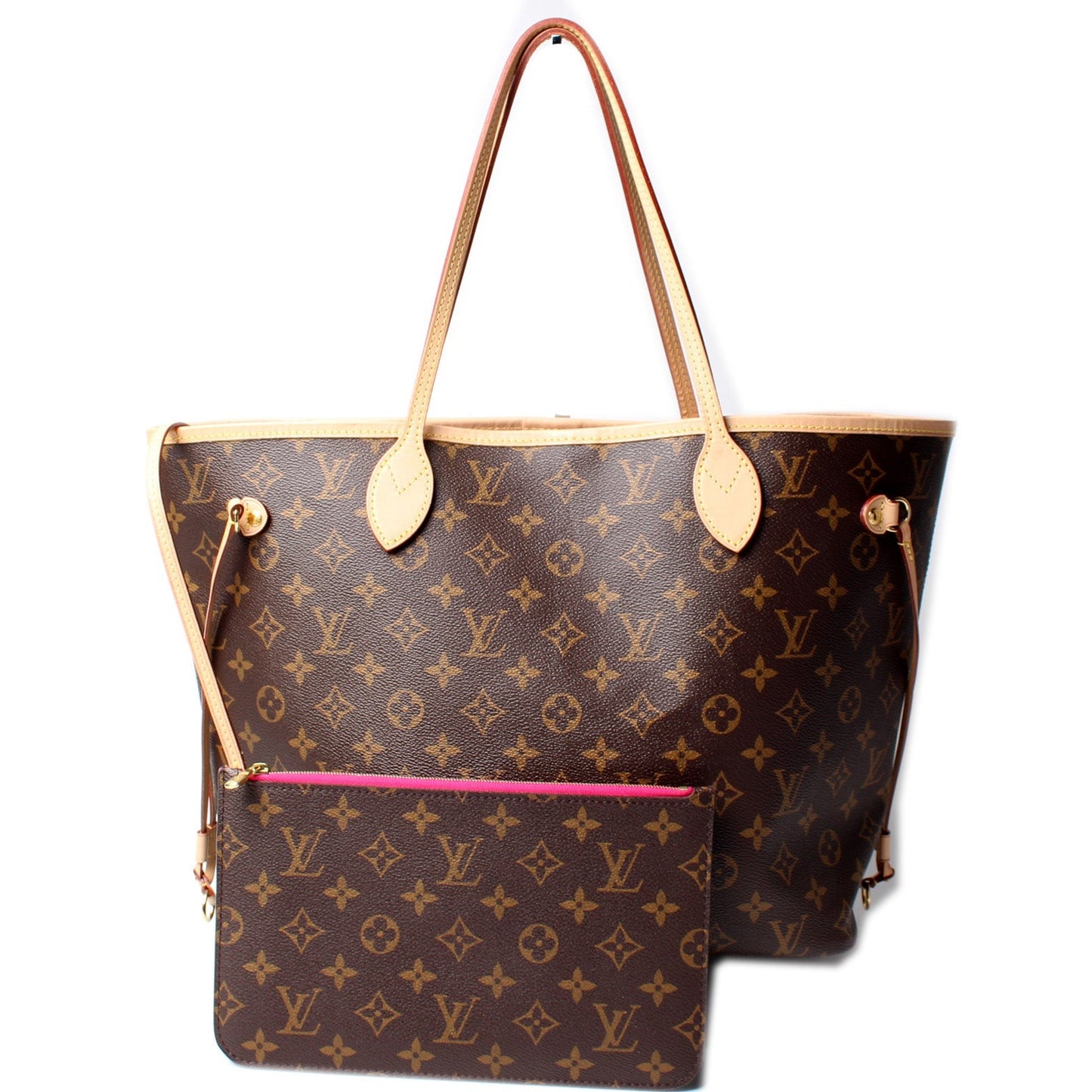 Louis Vuitton Neverfull MM W Monogram Wallet Case Monogram 14