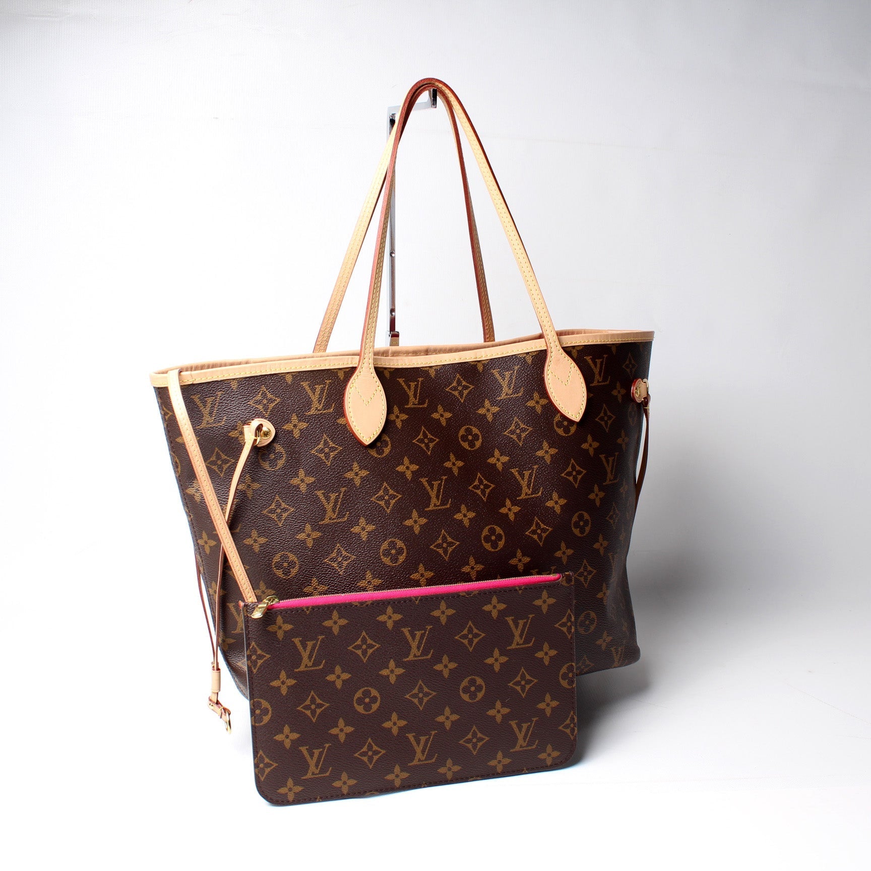 Louis Vuitton Neverfull MM W Monogram Wallet Case Monogram 14