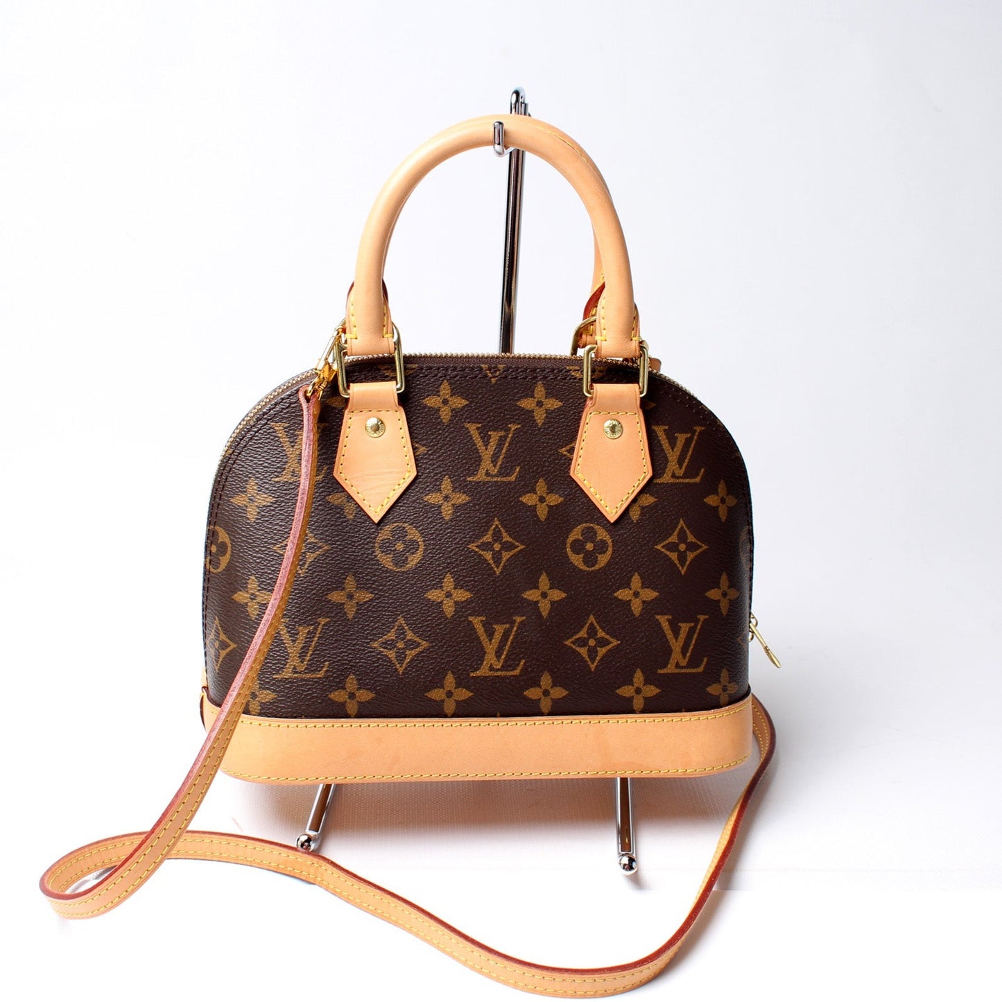 Louis Vuitton Alma BB Monogram Handbag Monogram 8
