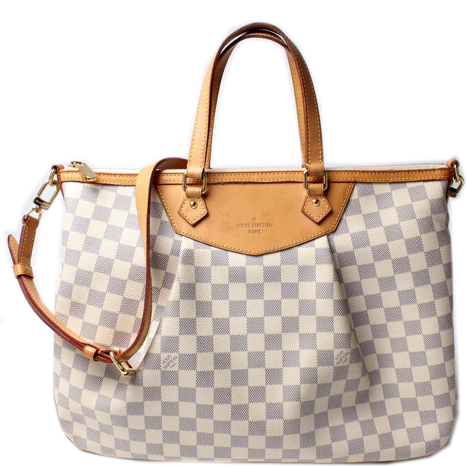 Louis Vuitton Siracusa Azur GM Damier Handbag Azur 7
