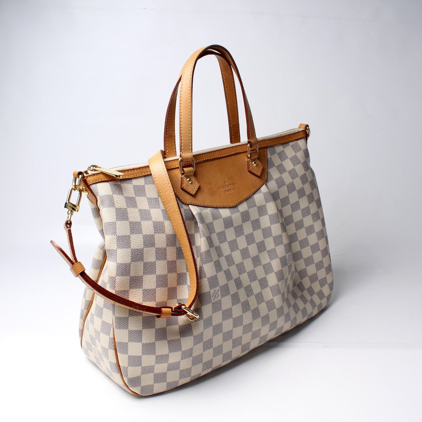 Louis Vuitton Siracusa Azur GM Damier Handbag Azur 7