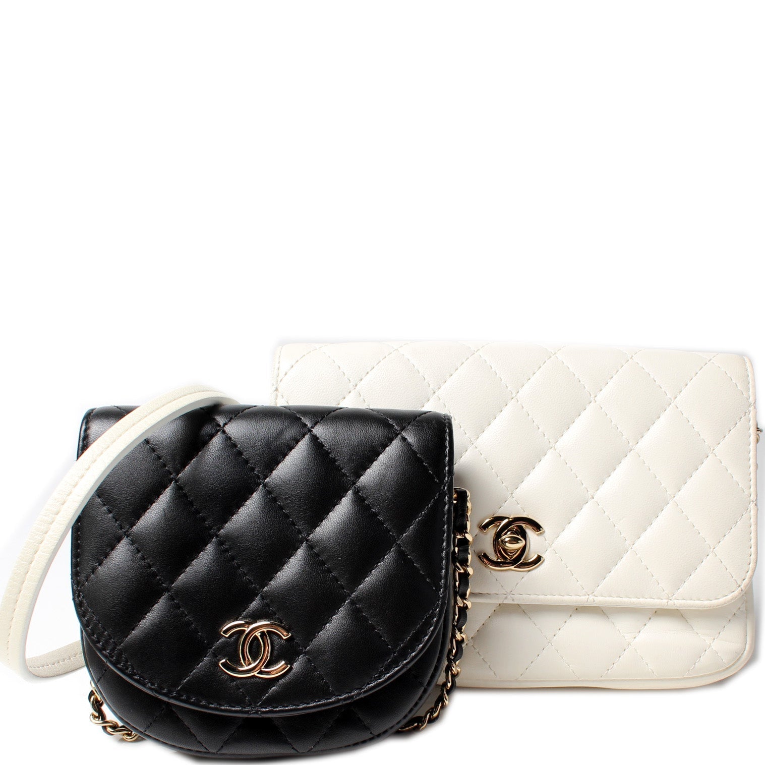 Chanel Side Packs Quilted Lambskin 27MM Handbag