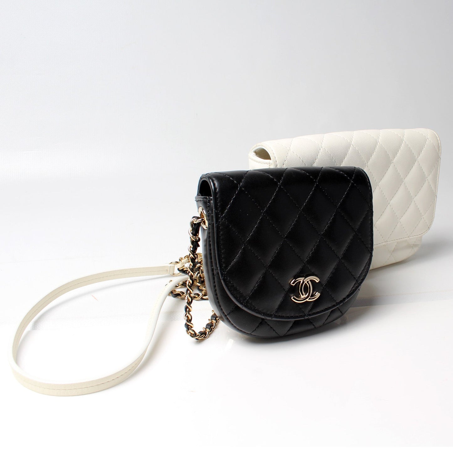 Chanel Side Packs Quilted Lambskin 27MM Handbag