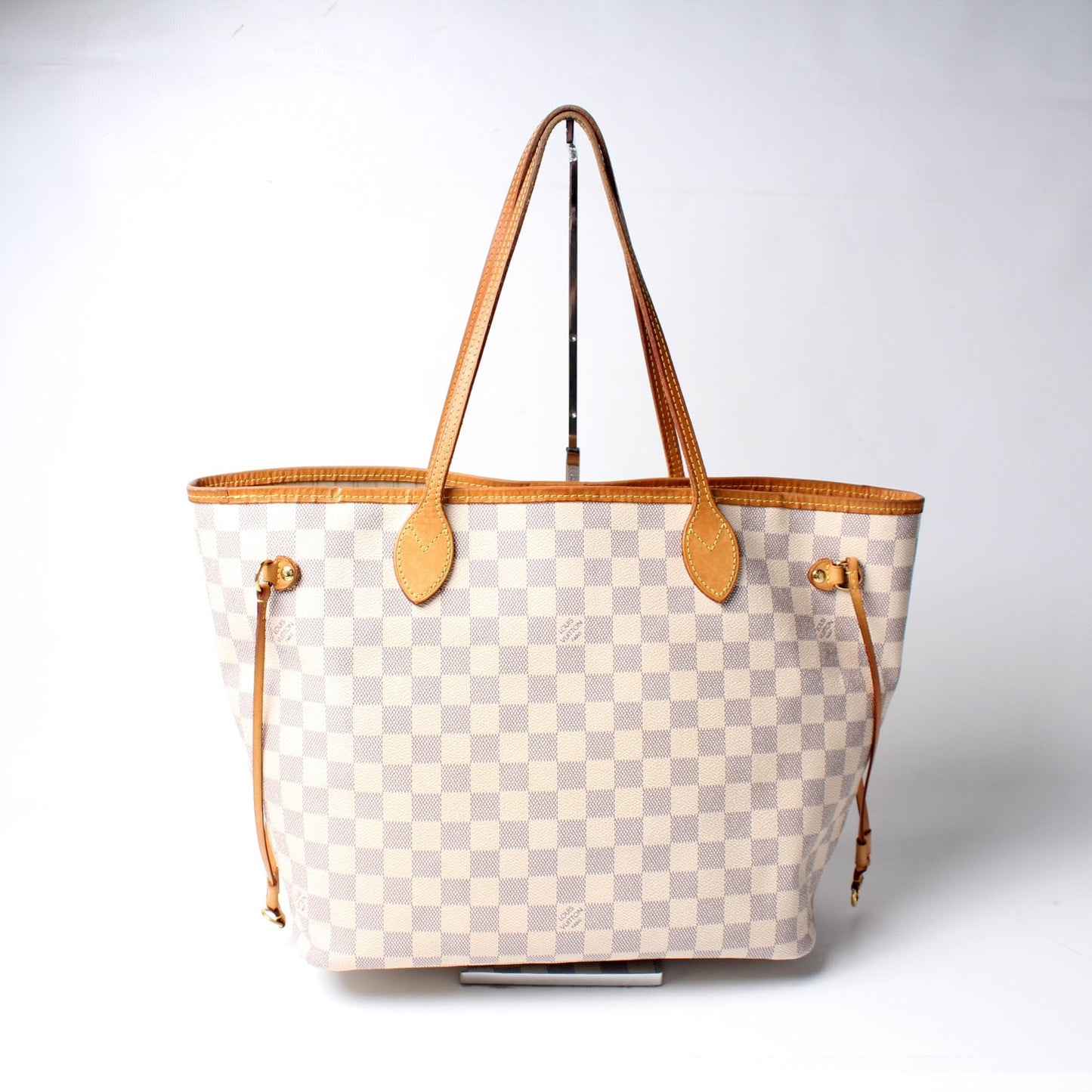 Louis Vuitton Neverfull MM W Azur Damier Wallet Case Azur 4