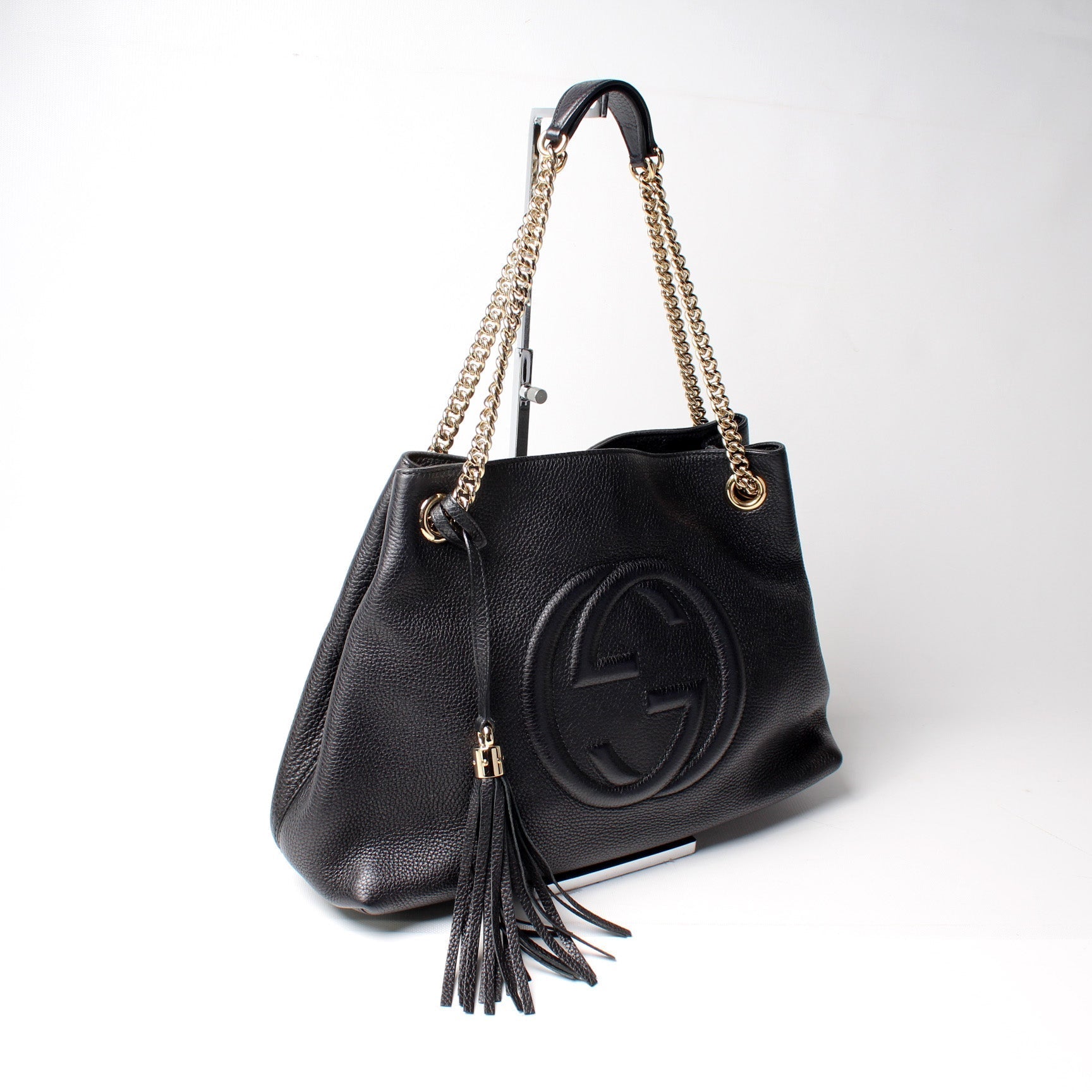 Gucci Soho Shoulder Bag Leather Medium Medium 21