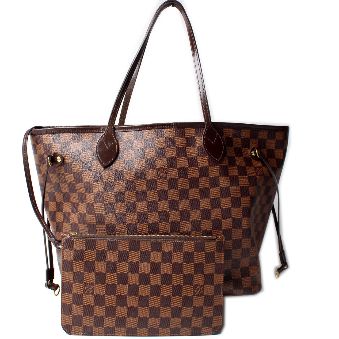 Louis Vuitton Neverfull w MM Ebene Wallet Case