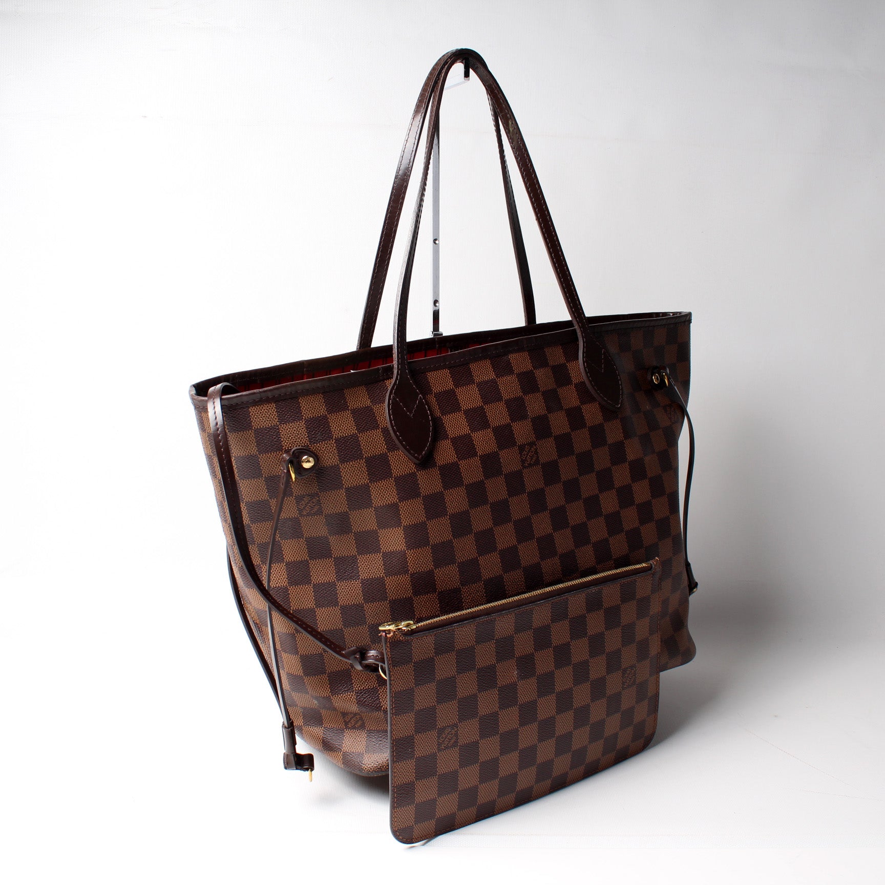 Louis Vuitton Neverfull w MM Ebene Wallet Case