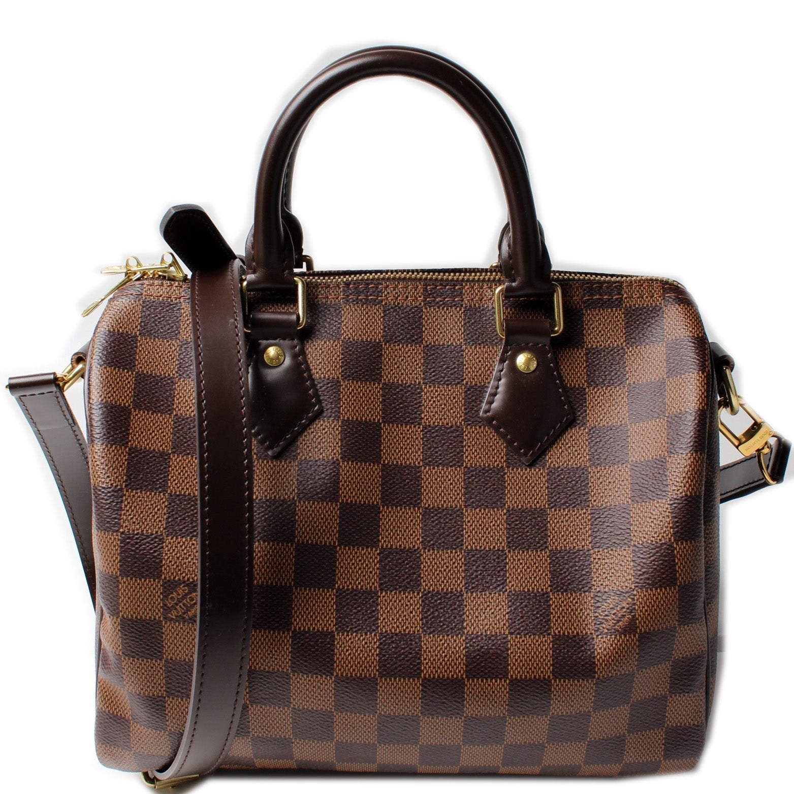 Louis Vuitton Speedy 25 Bandouliere Ebene Damier Handbag Ebene 5