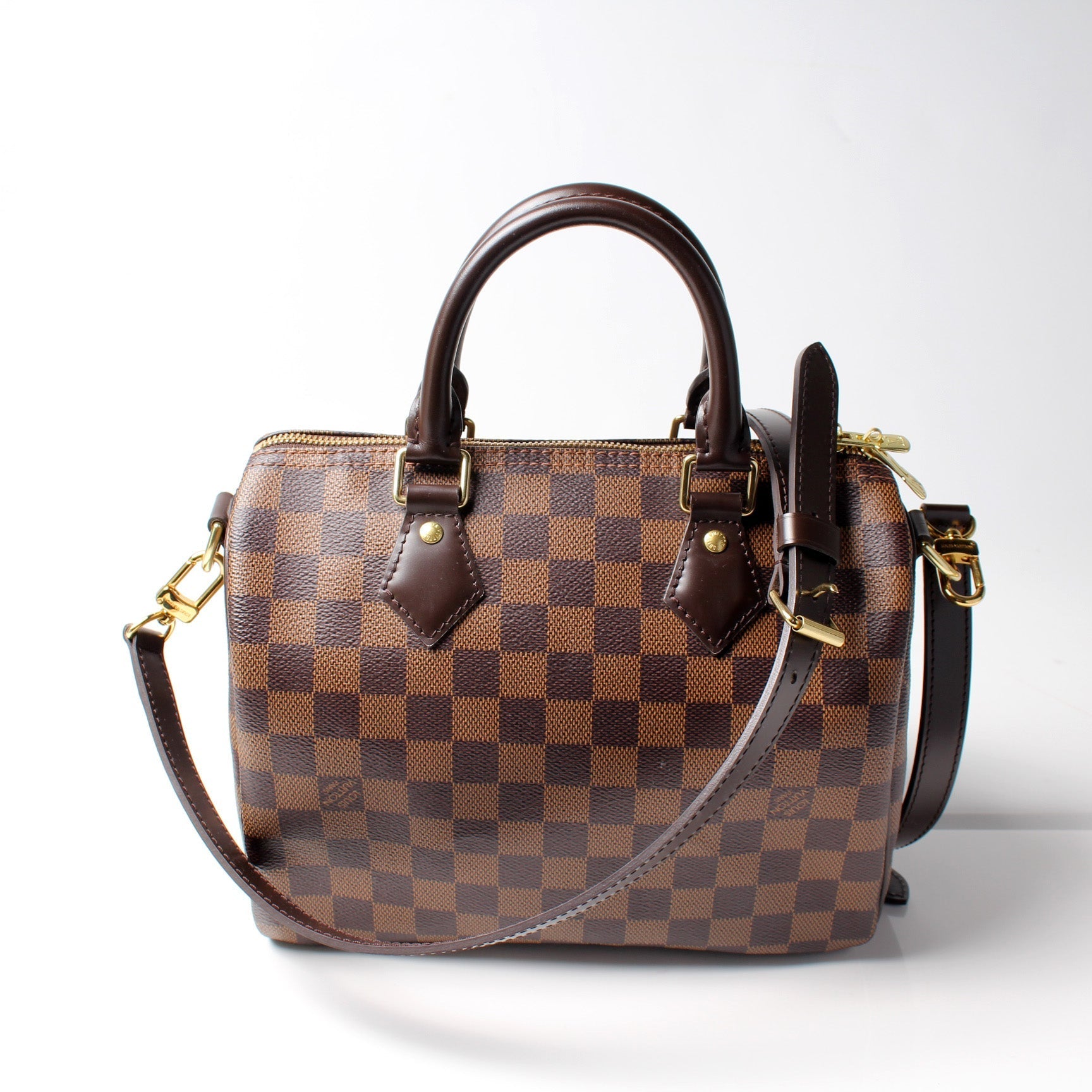 Louis Vuitton Speedy 25 Bandouliere Ebene Damier Handbag Ebene 5