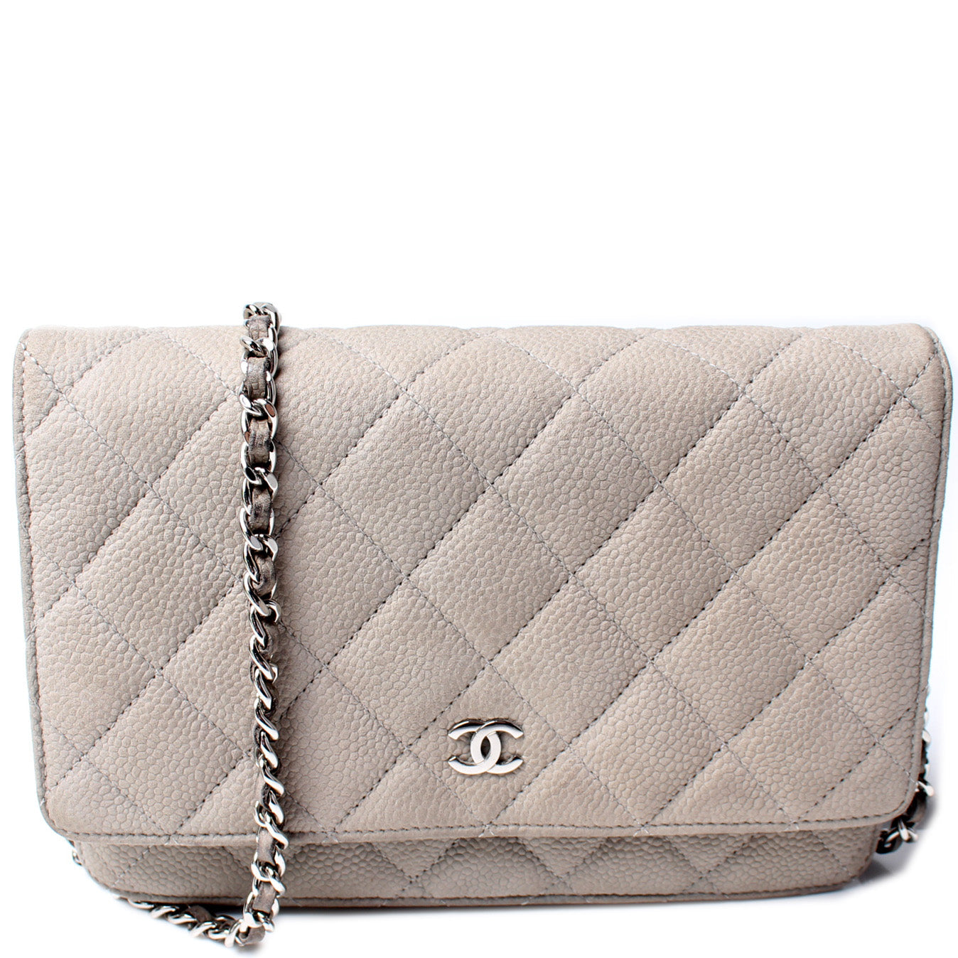 Chanel WOC Classic Quilted Matte Caviar Clutch Bag