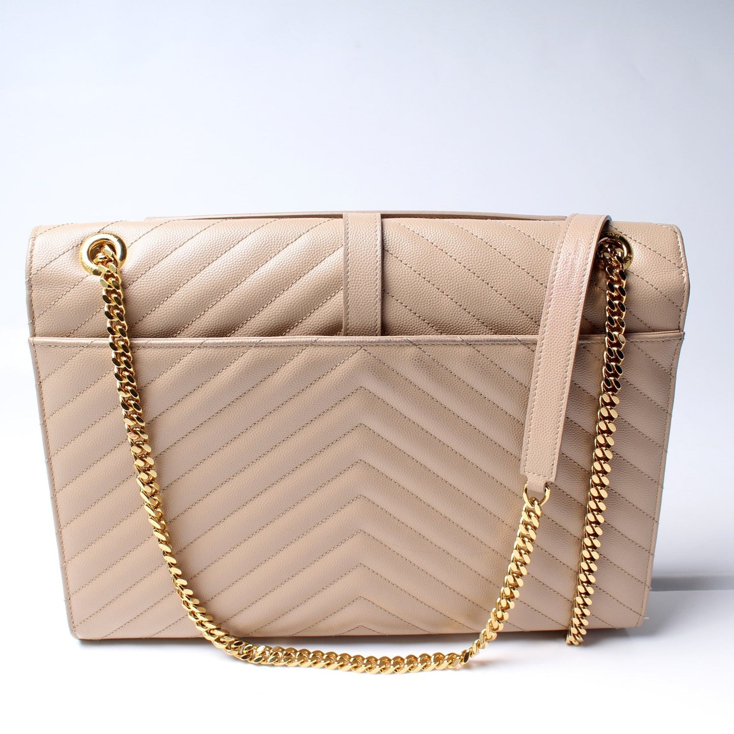 YSL Saint Laurent Envelope Chevron Bag Large Travel Bag 2