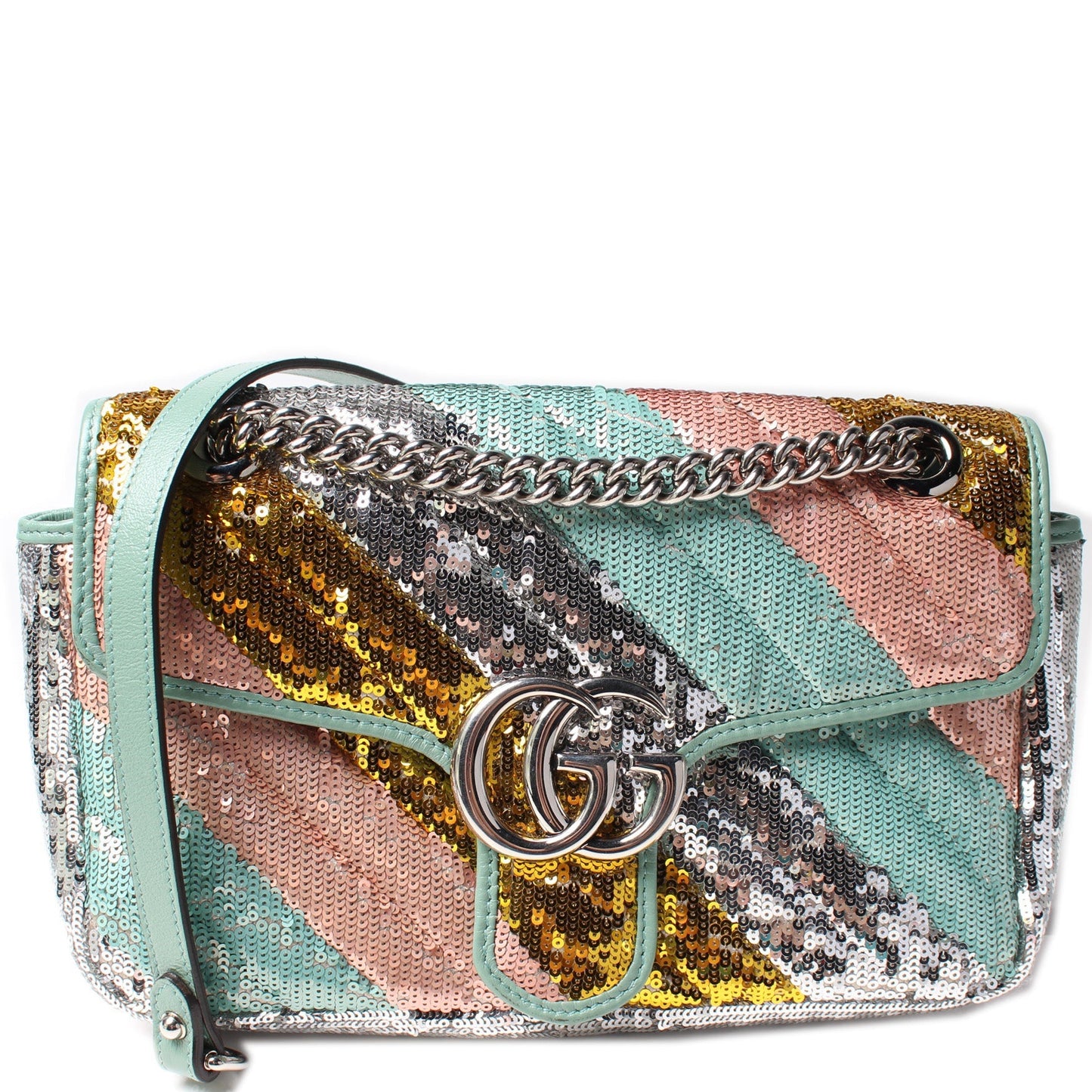 Gucci Marmont Sequin Small Flap Shoulder Bag
