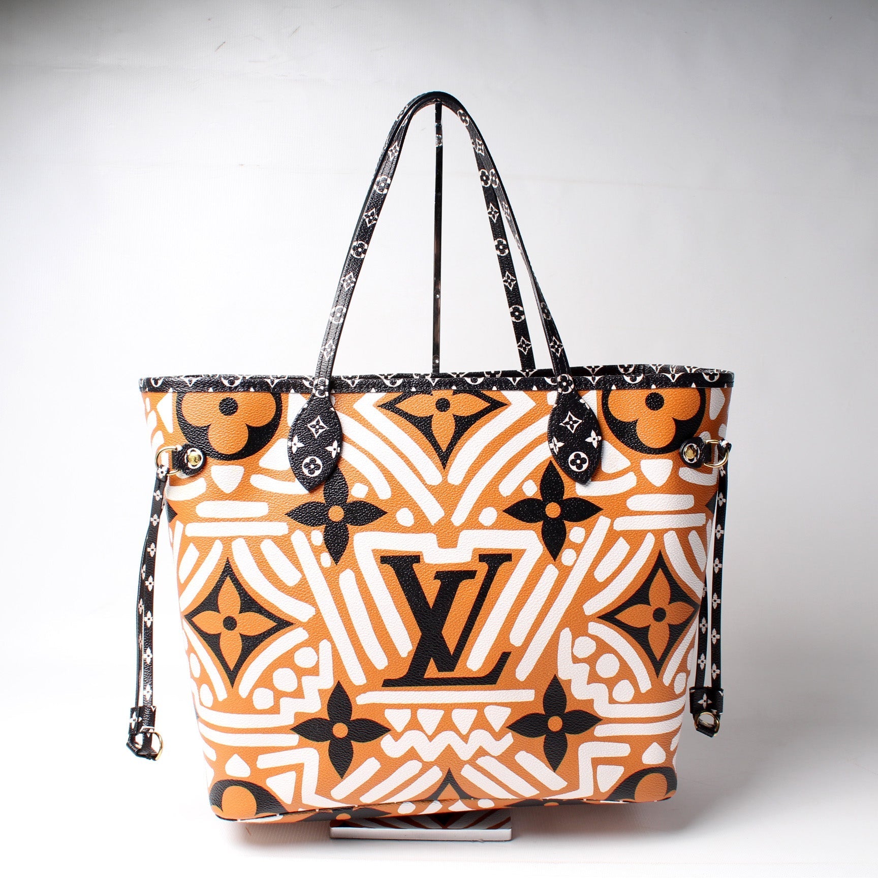 Louis Vuitton Neverfull MM Giant Crafty Monogram Tote Bag