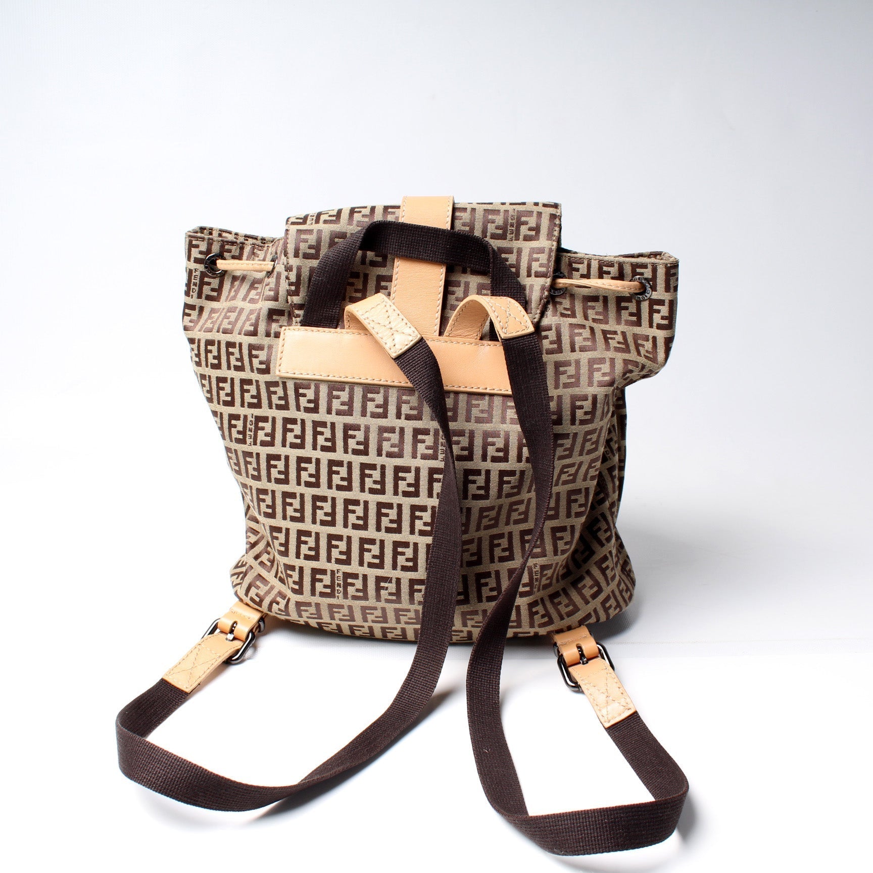 Fendi 8Bz007 Zucchino Backpack Bag Small