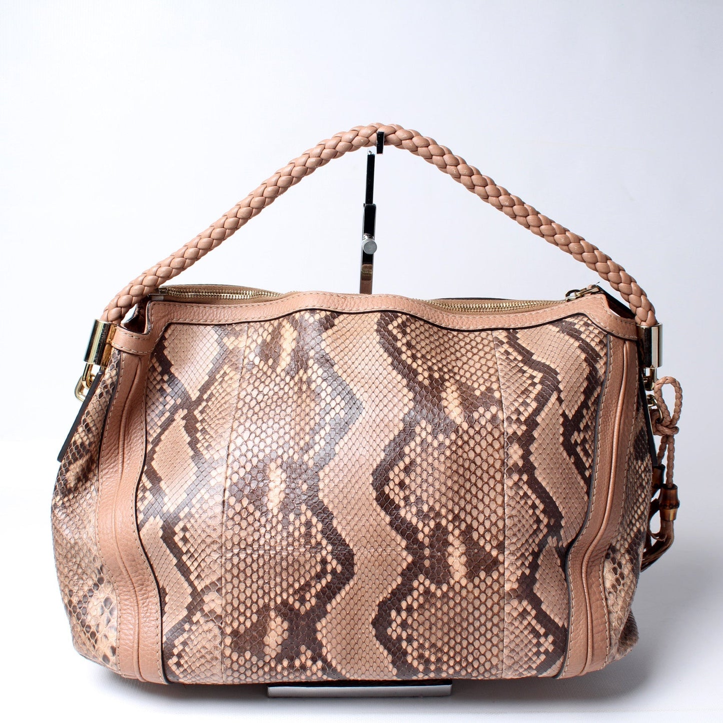 Gucci Bella Zip Top Snake Travel Bag