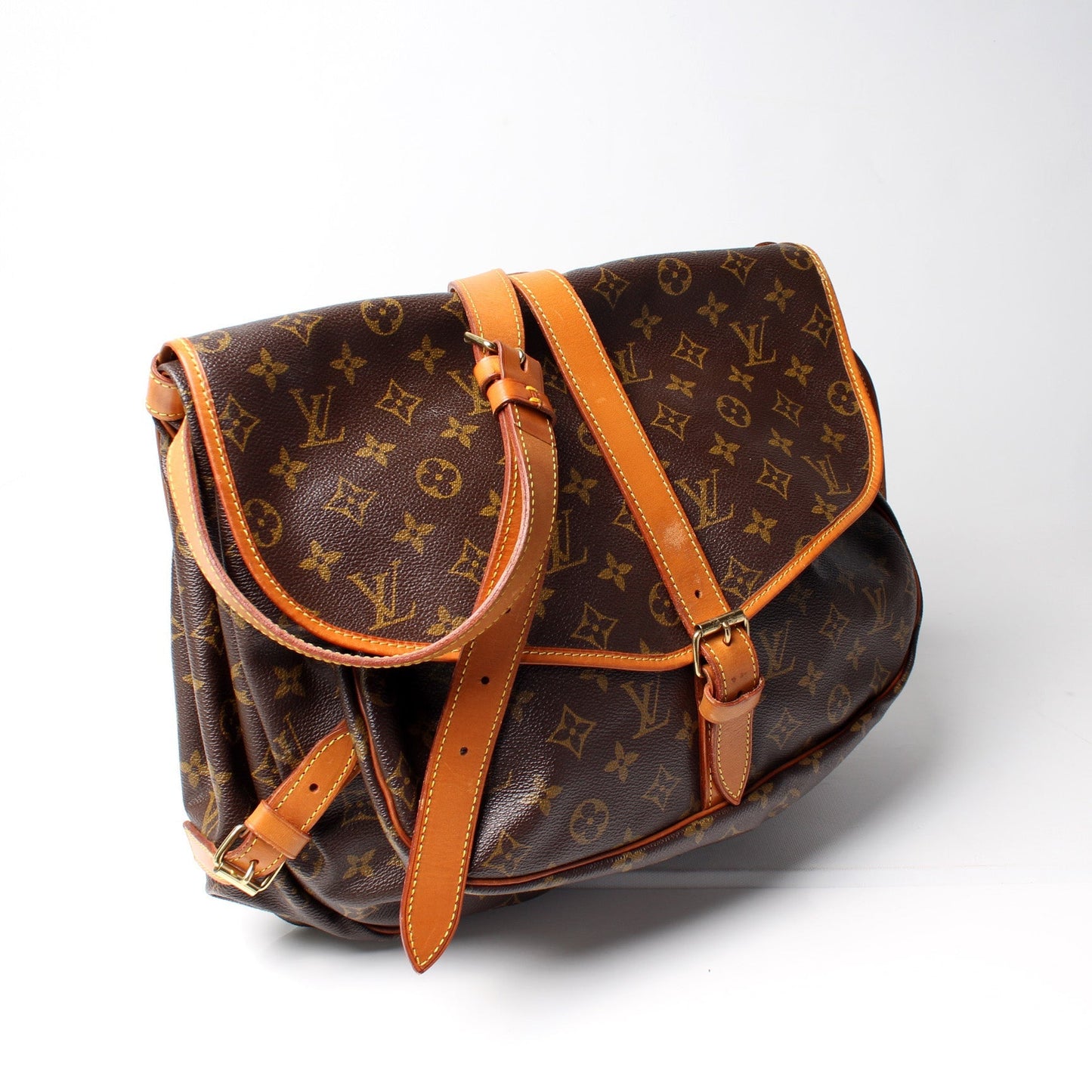 Louis Vuitton Saumar 35 Monogram Handbag