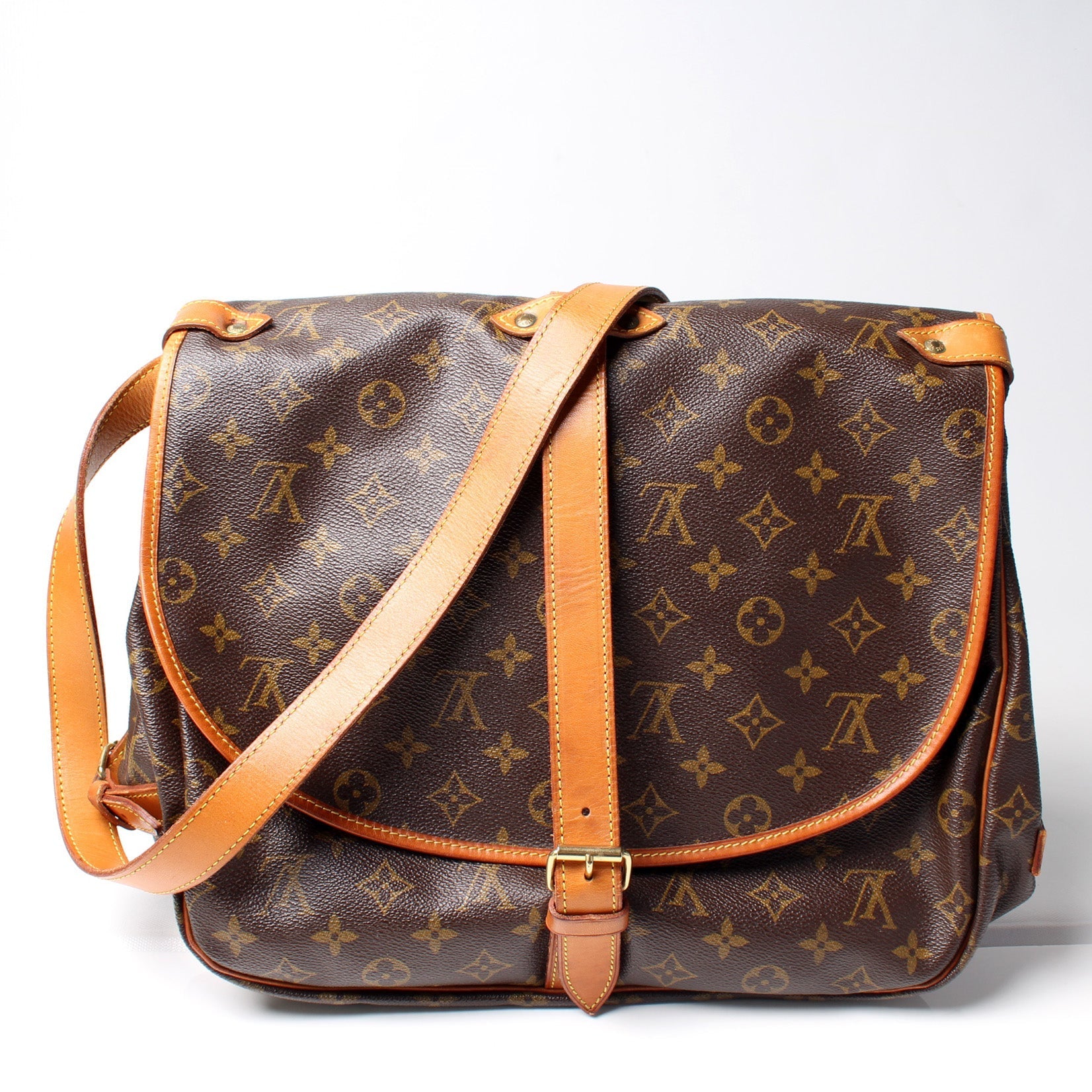 Louis Vuitton Saumar 35 Monogram Handbag