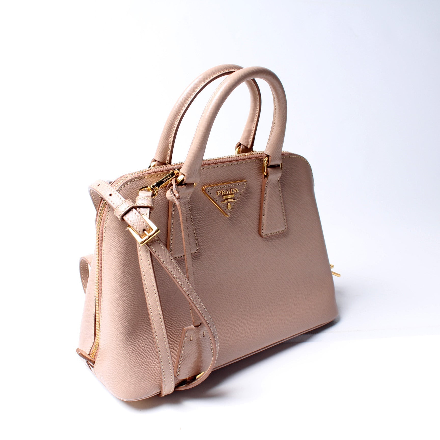 Prada Saffiano Lux Promenade Bag Small Travel Bag