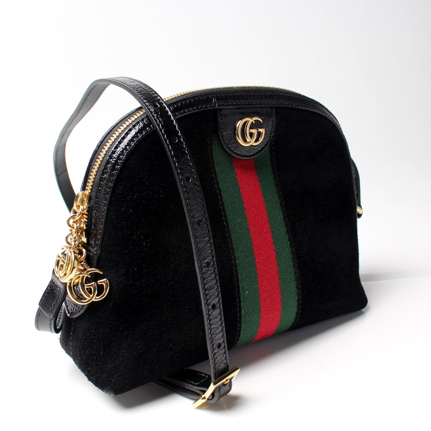 Gucci Ophidia GG Suede Small Crossbody Bag