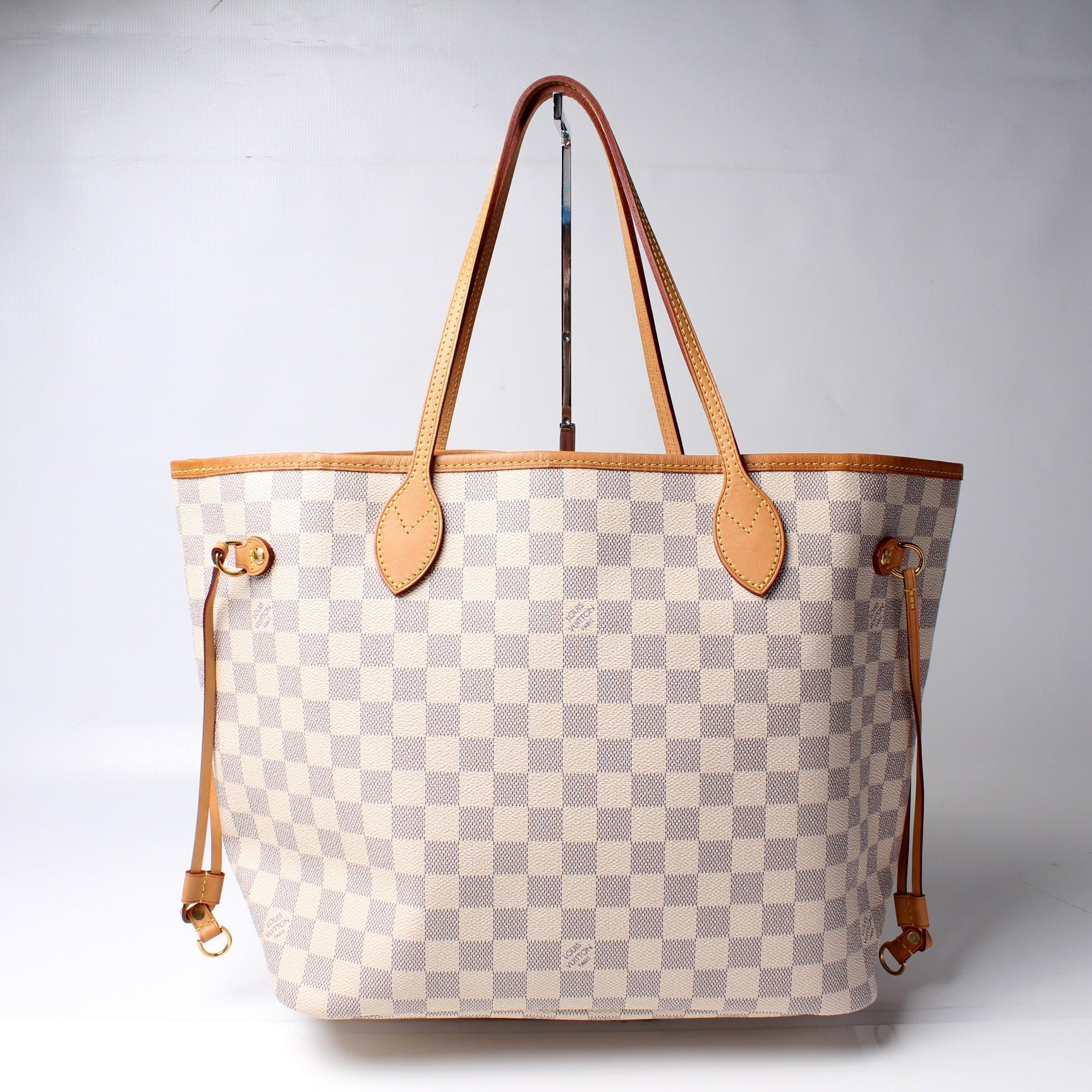 Louis Vuitton Neverfull MM W Azur Damier Wallet Case Azur 8