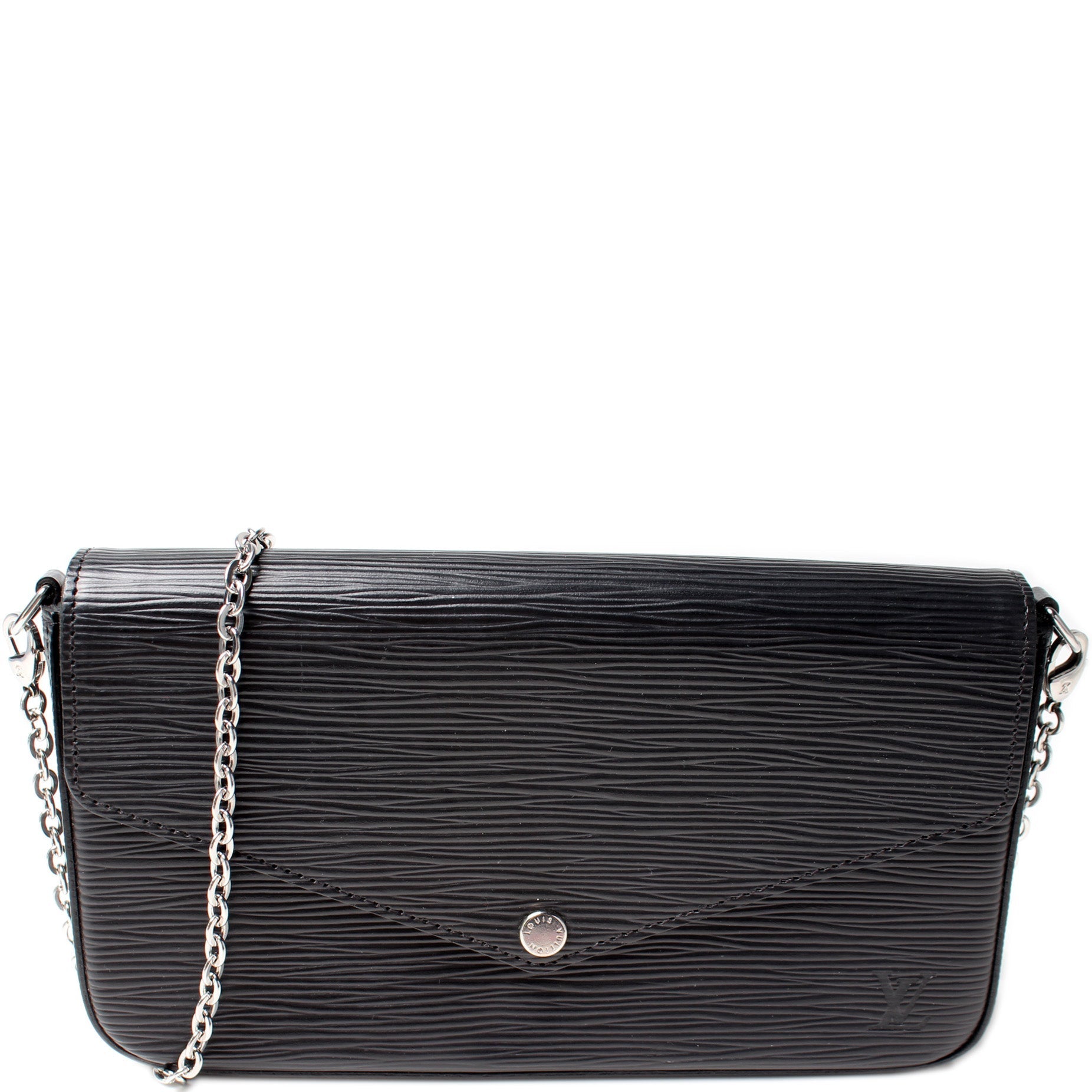 Louis Vuitton Pochette Felicie Epi Clutch Bag Epi 3