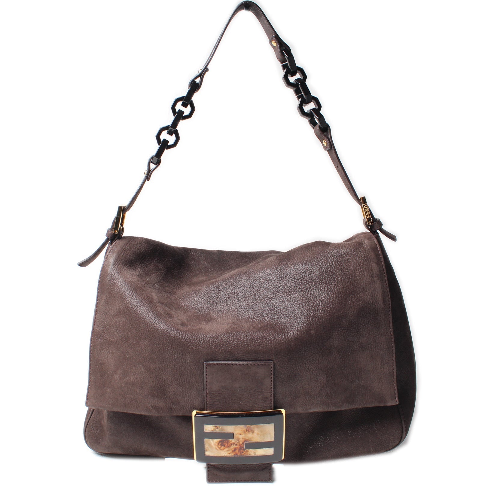 Fendi 8Br638 Forever Mama Laminated Bag Leather Travel Bag