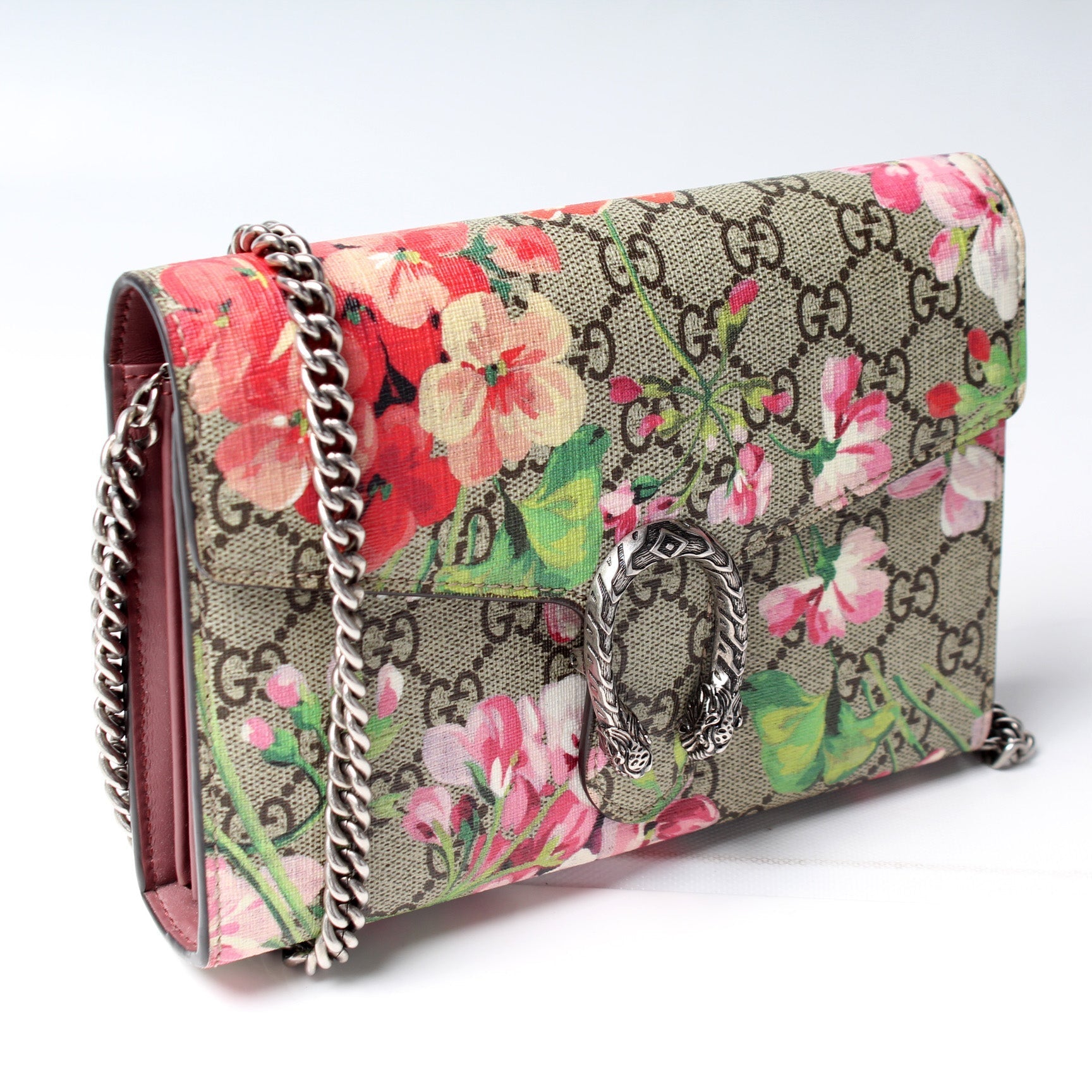 Gucci Dionysus Bloms Mini Wallet Case