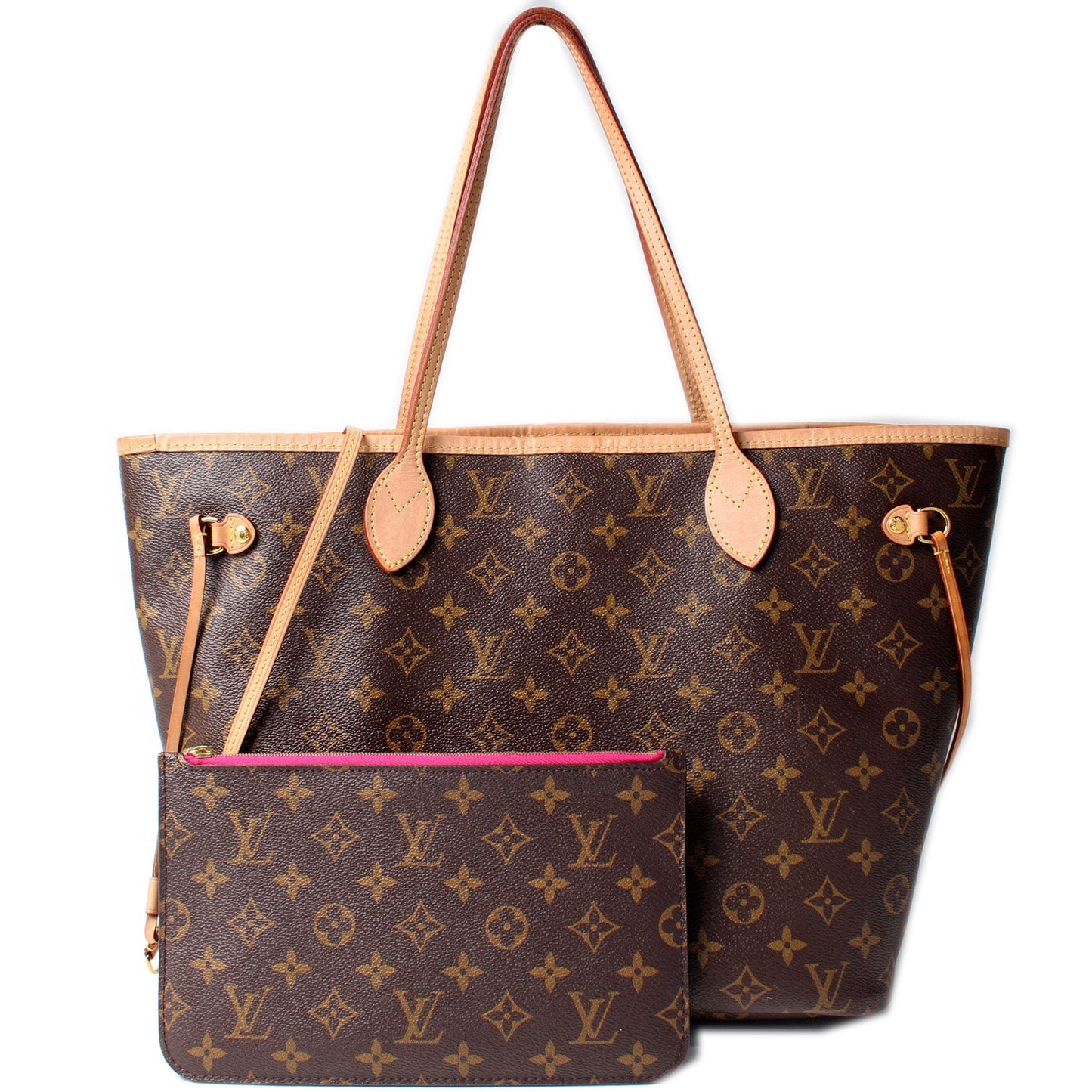 Louis Vuitton Neverfull MM W Monogram Wallet Case Monogram 17