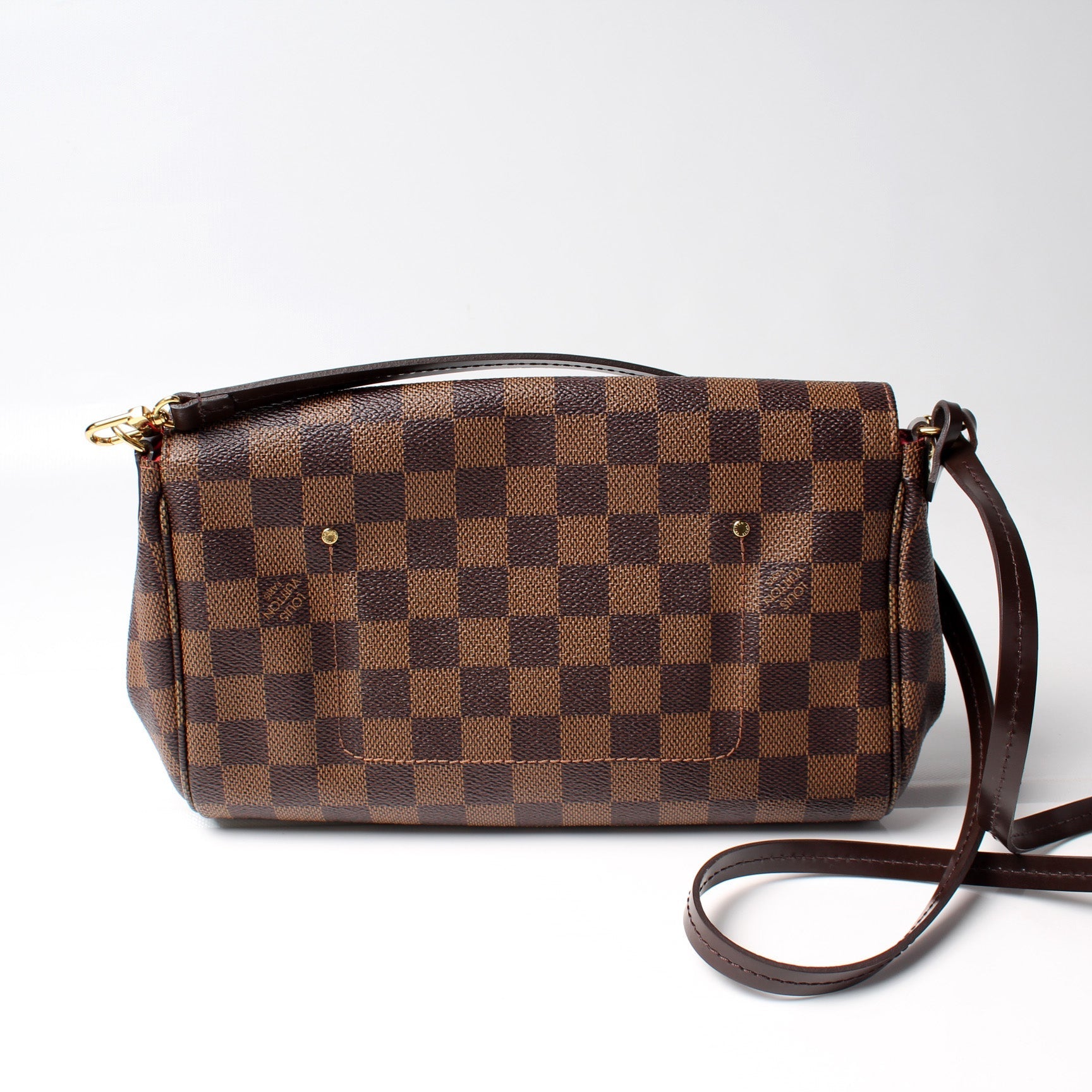 Louis Vuitton Favorite MM Ebene Damier Handbag Ebene 16