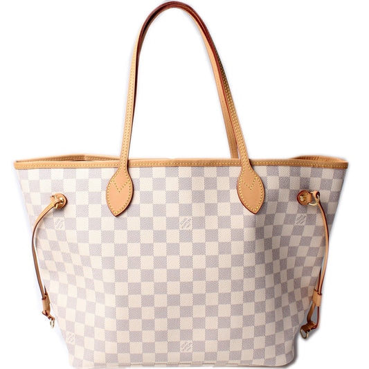 Louis Vuitton Neverfull MM Azur Damier Tote Bag Azur 71