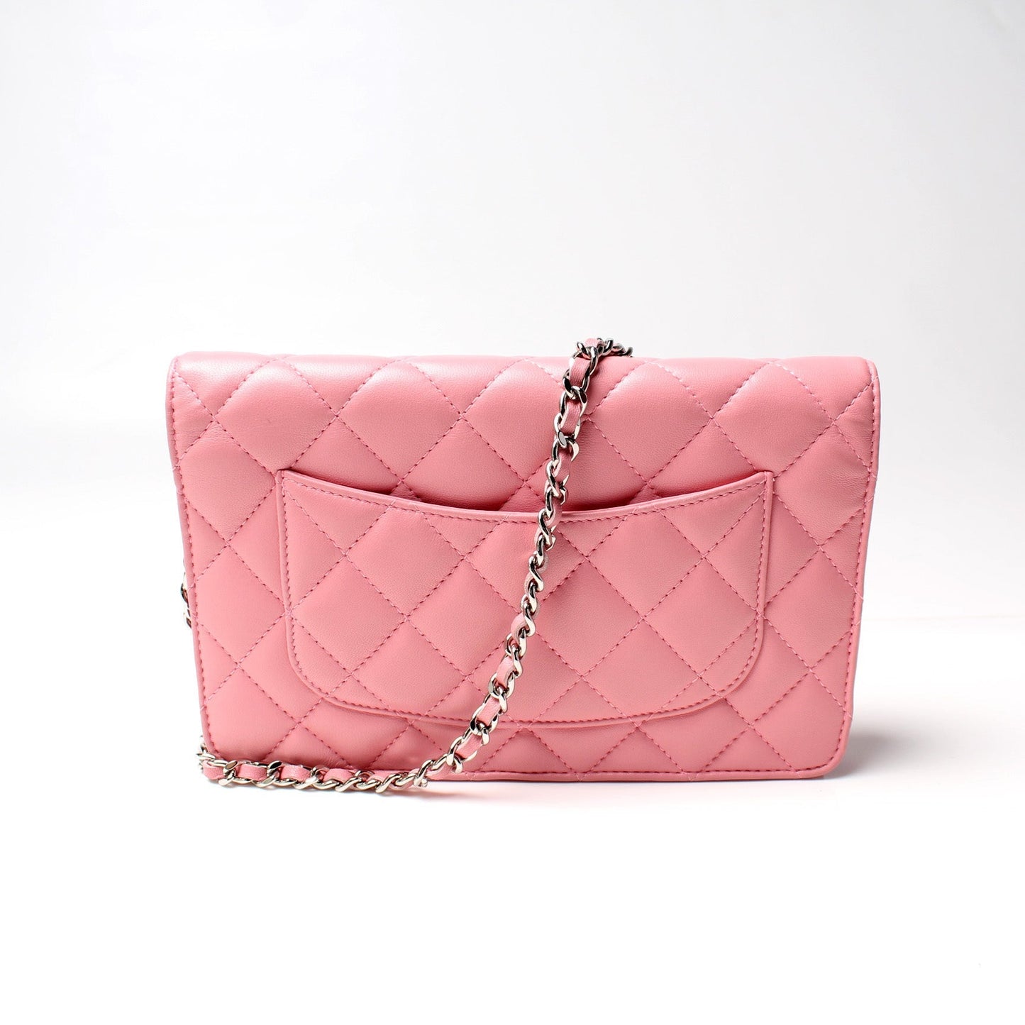 Chanel WOC Classic Quilted Lambskin Clutch Bag Lambskin 6