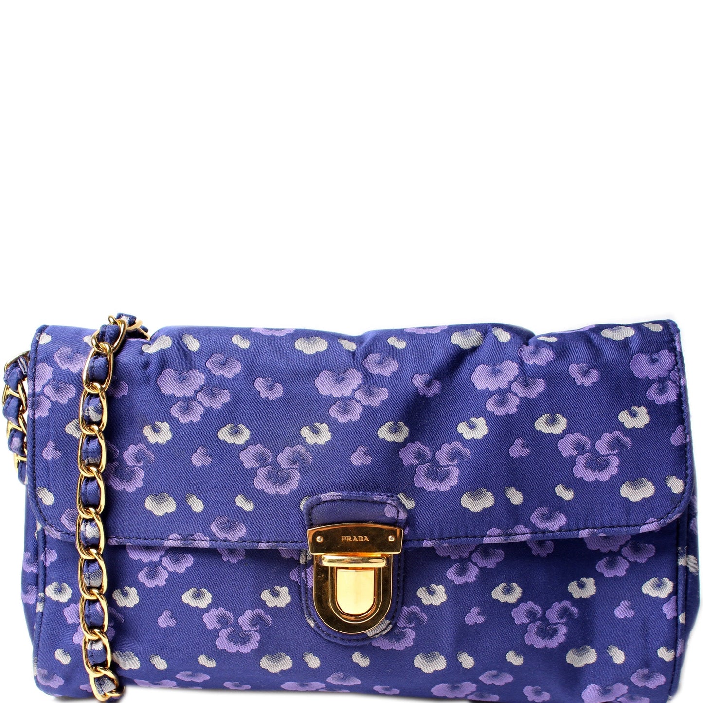 Prada Jacquard Crossbody Clutch Bag Nylon Crossbody Bag