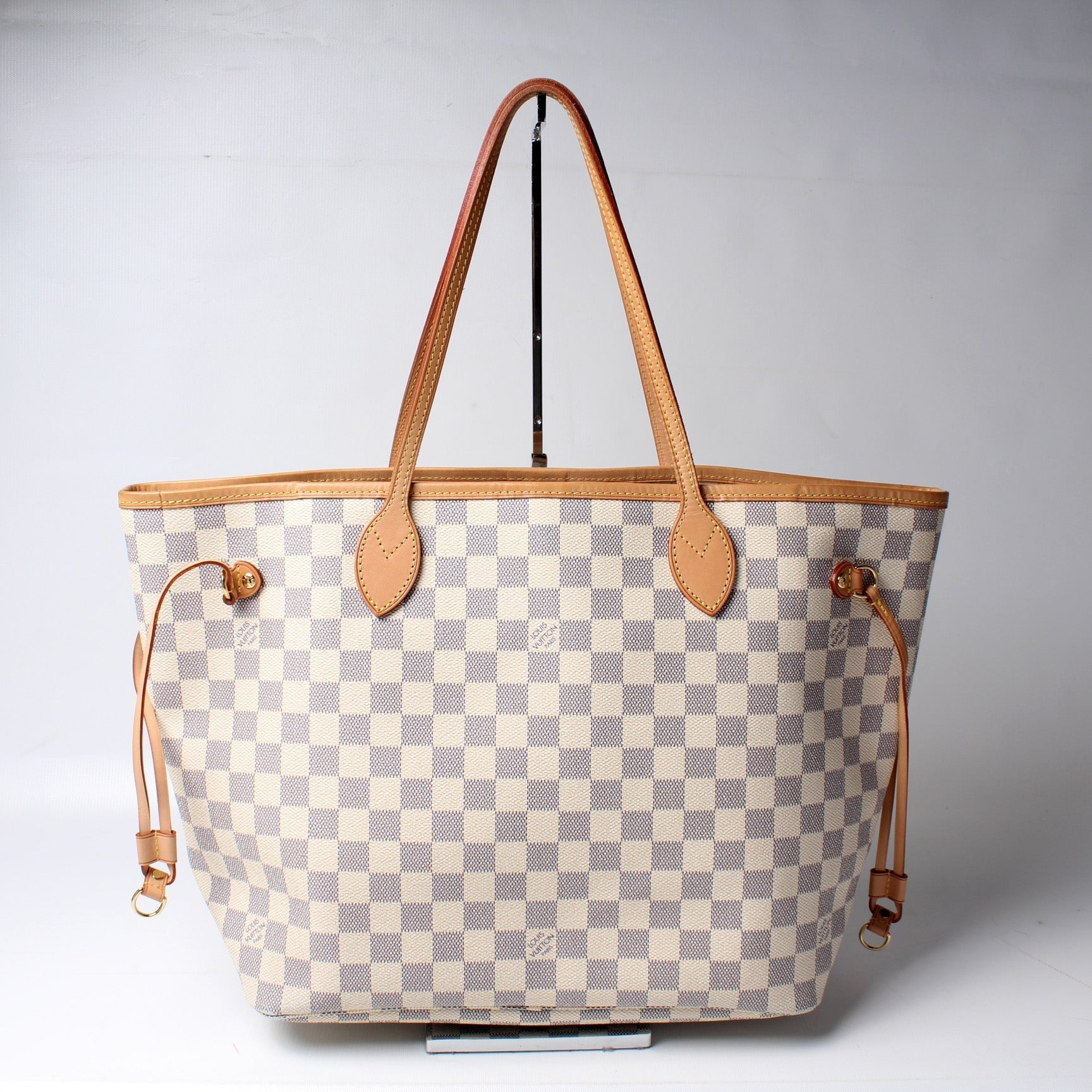 Louis Vuitton Neverfull MM Azur Damier Tote Bag Azur 72
